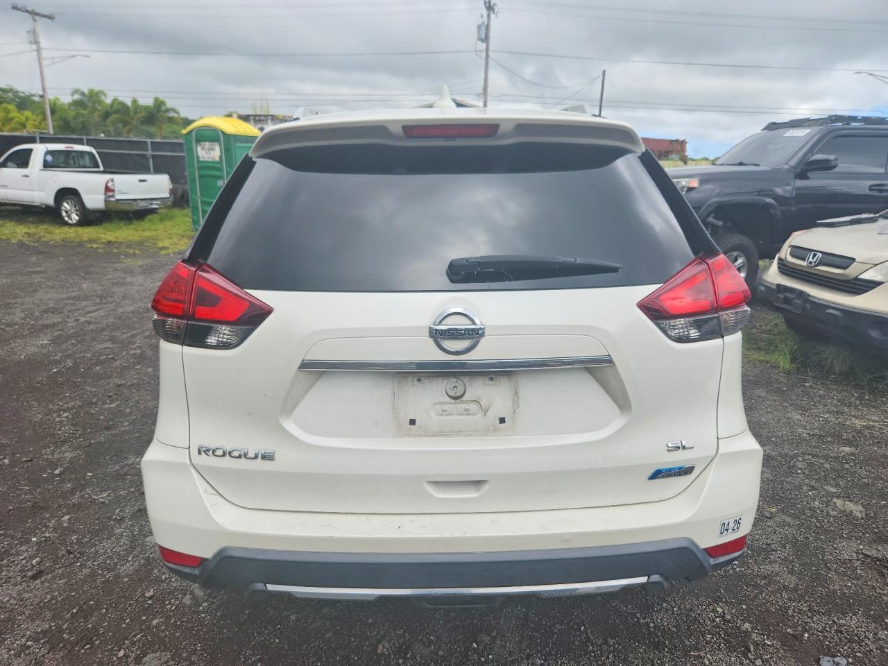 2017 Nissan Rogue Hybrid Sl White vin: 5N1ET2MT3HC768851