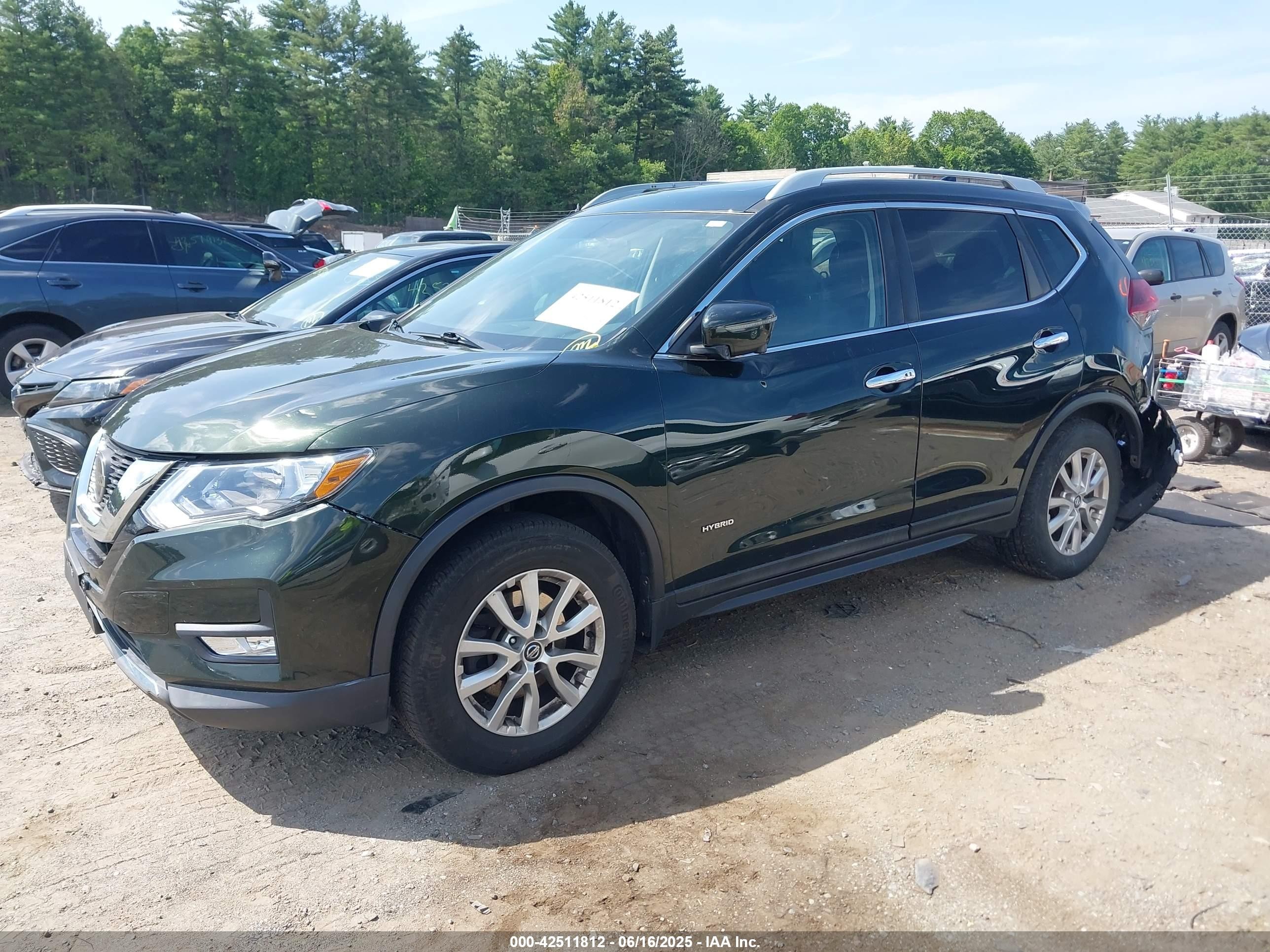 2018 Nissan Rogue Hybrid Sv Green vin: 5N1ET2MV0JC821674