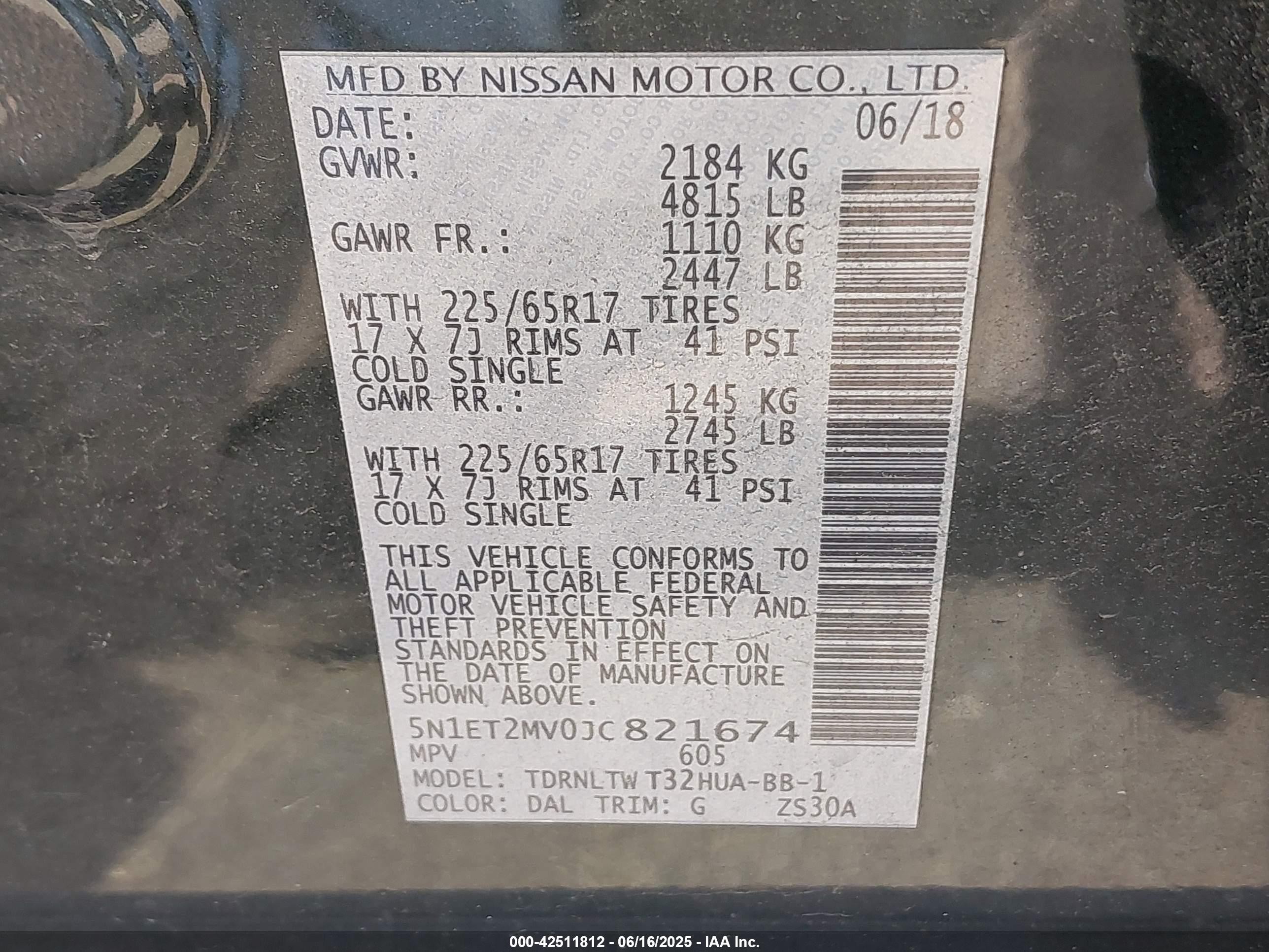 2018 Nissan Rogue Hybrid Sv Green vin: 5N1ET2MV0JC821674