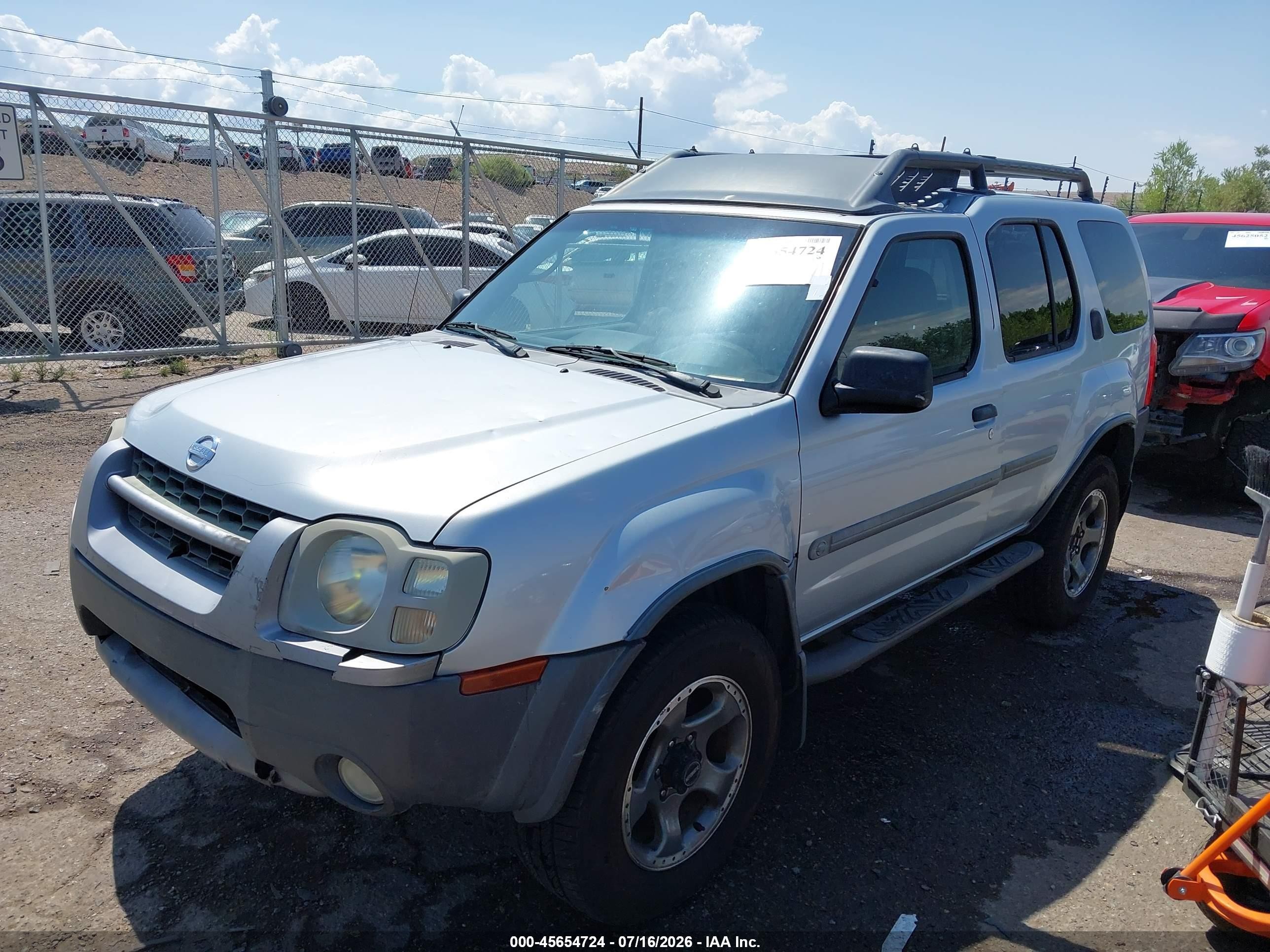 2002 Nissan Xterra Se S/c Silver vin: 5N1MD28Y42C568955