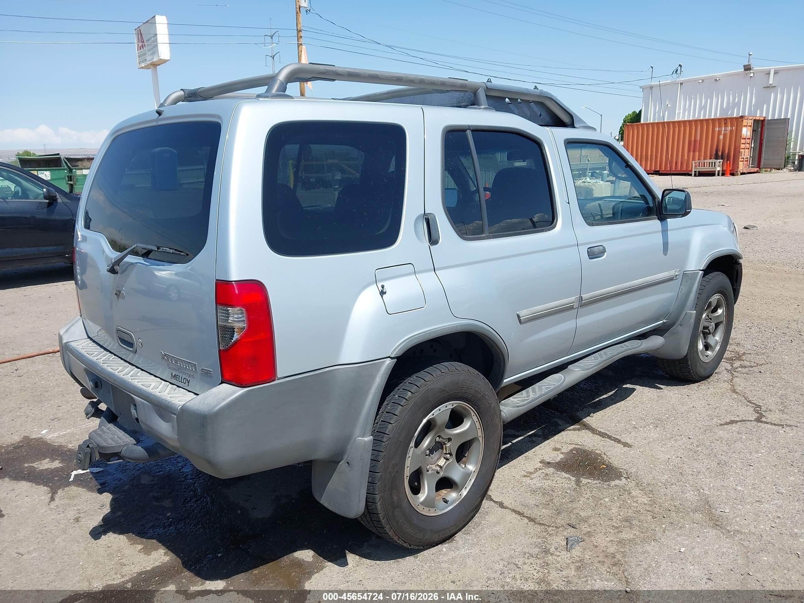 2002 Nissan Xterra Se S/c Silver vin: 5N1MD28Y42C568955