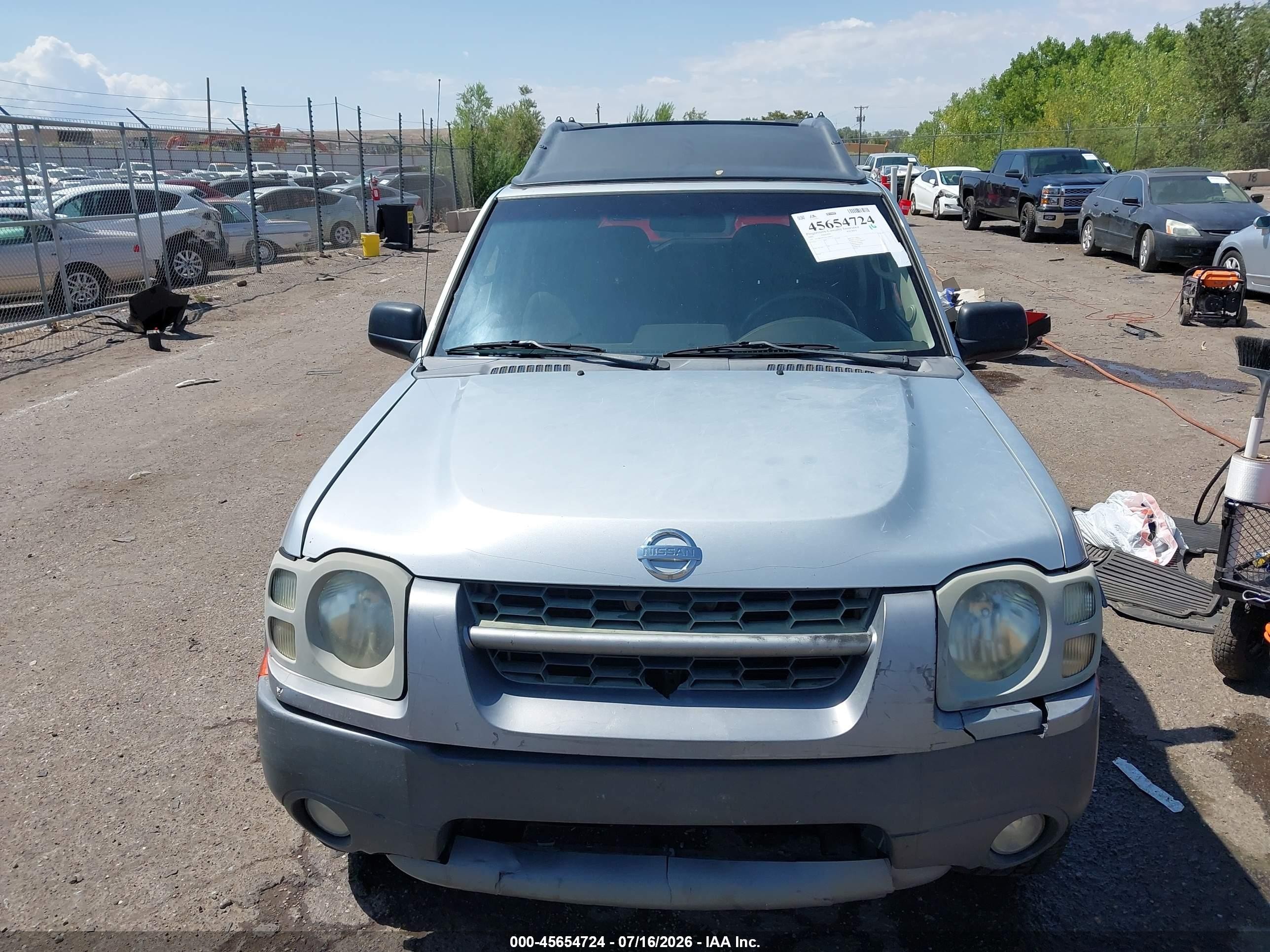 2002 Nissan Xterra Se S/c Silver vin: 5N1MD28Y42C568955