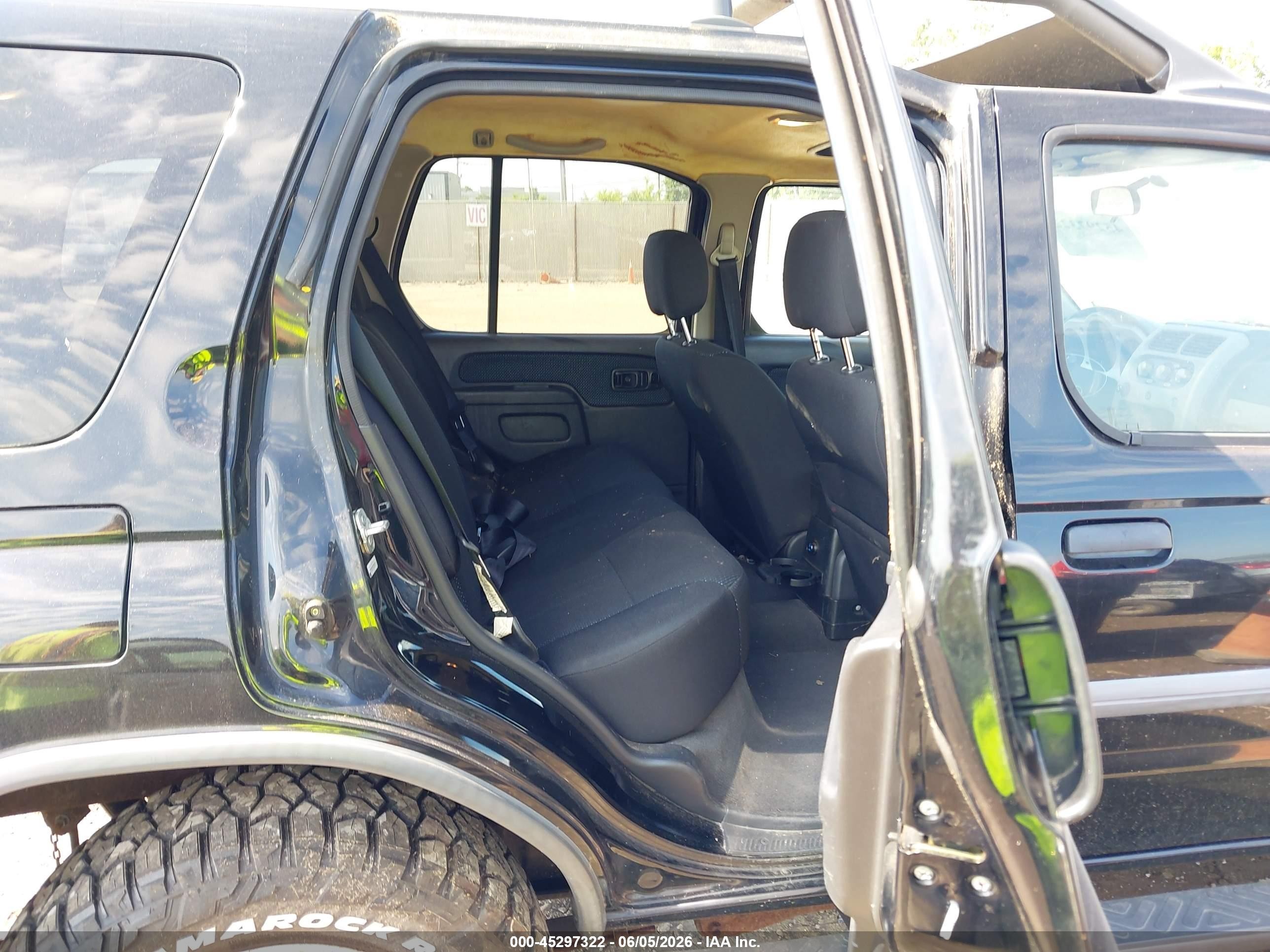 2002 Nissan Xterra Se S/c Black vin: 5N1MD28Y62C535441