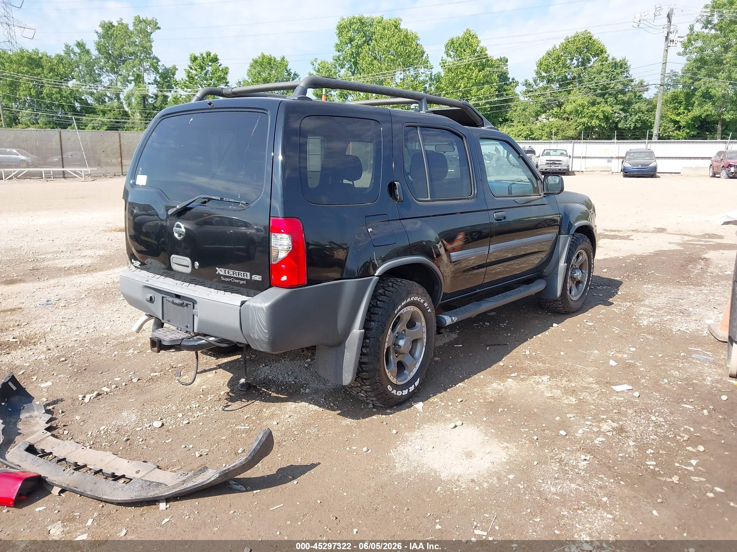 2002 Nissan Xterra Se S/c Black vin: 5N1MD28Y62C535441