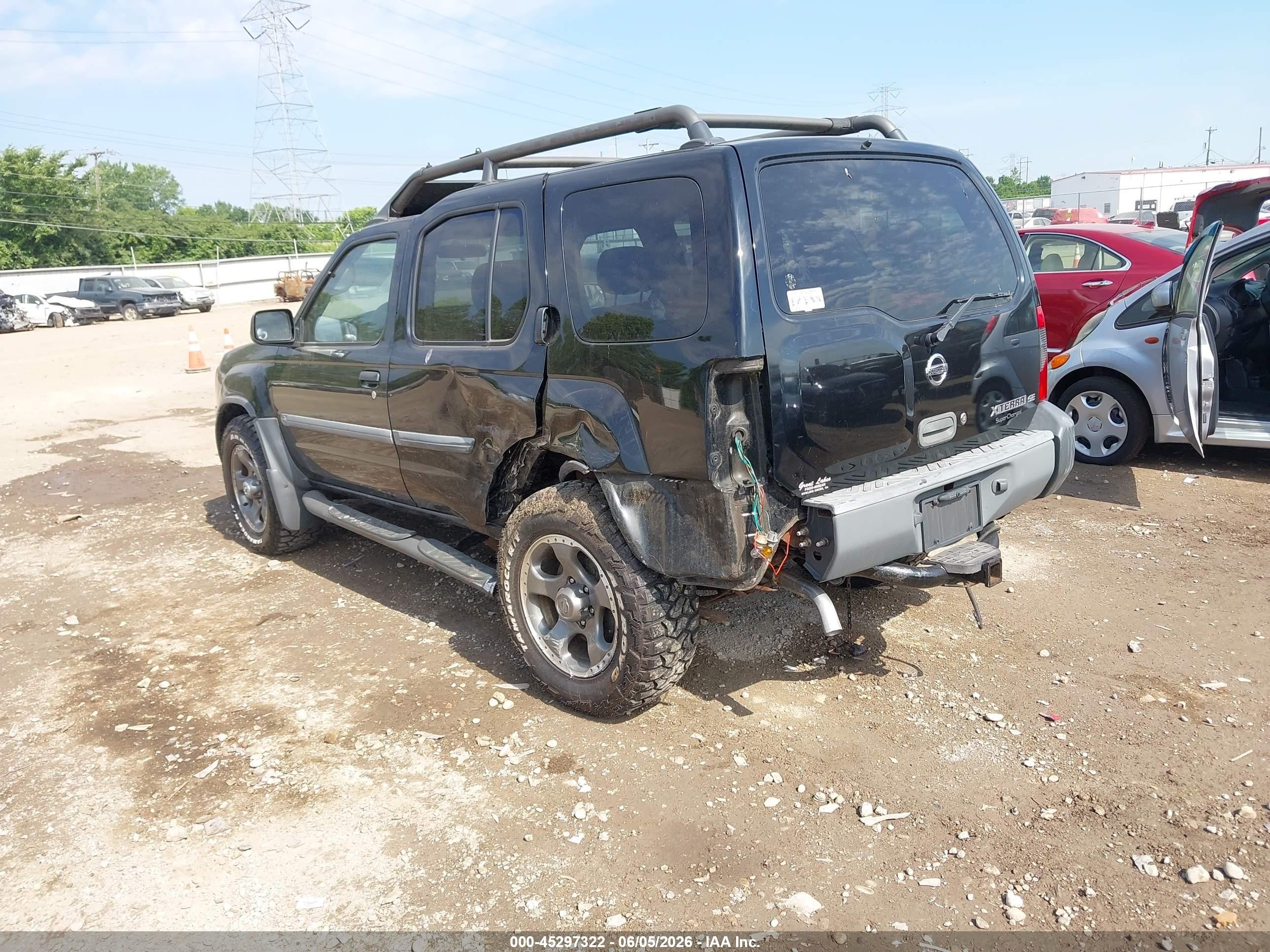 2002 Nissan Xterra Se S/c Black vin: 5N1MD28Y62C535441