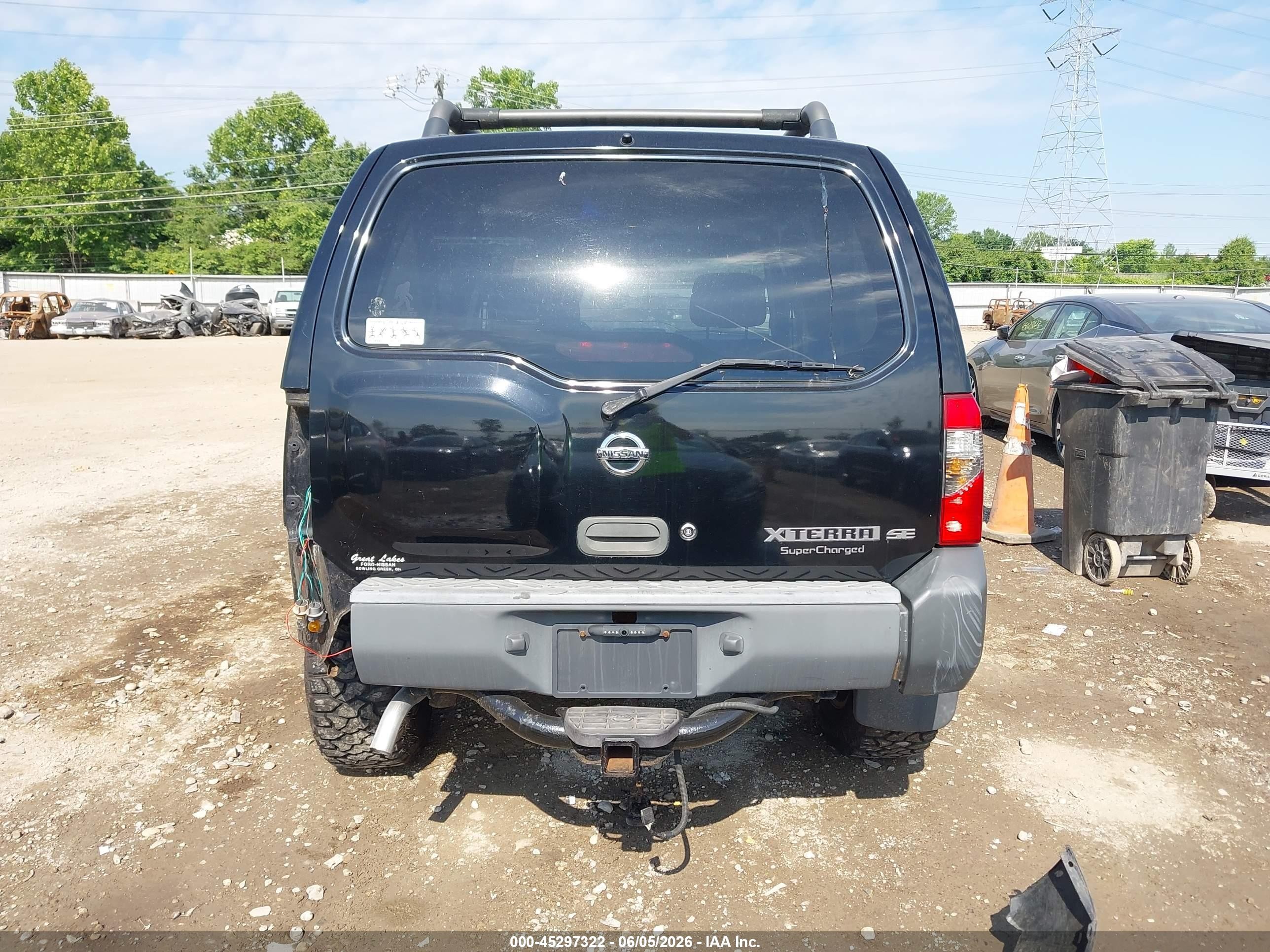 2002 Nissan Xterra Se S/c Black vin: 5N1MD28Y62C535441