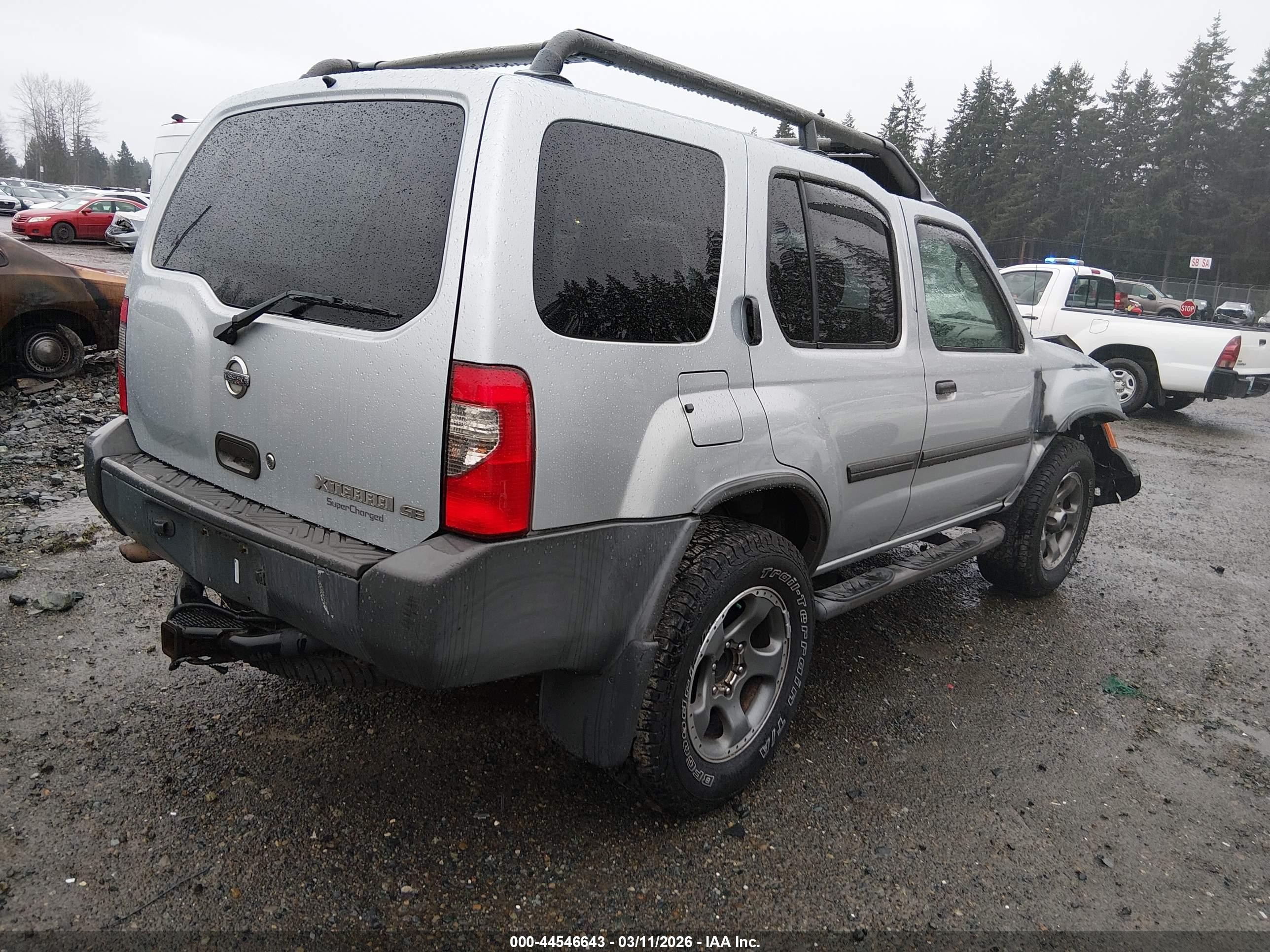 2002 Nissan Xterra Se S/c Silver vin: 5N1MD28Y72C583725