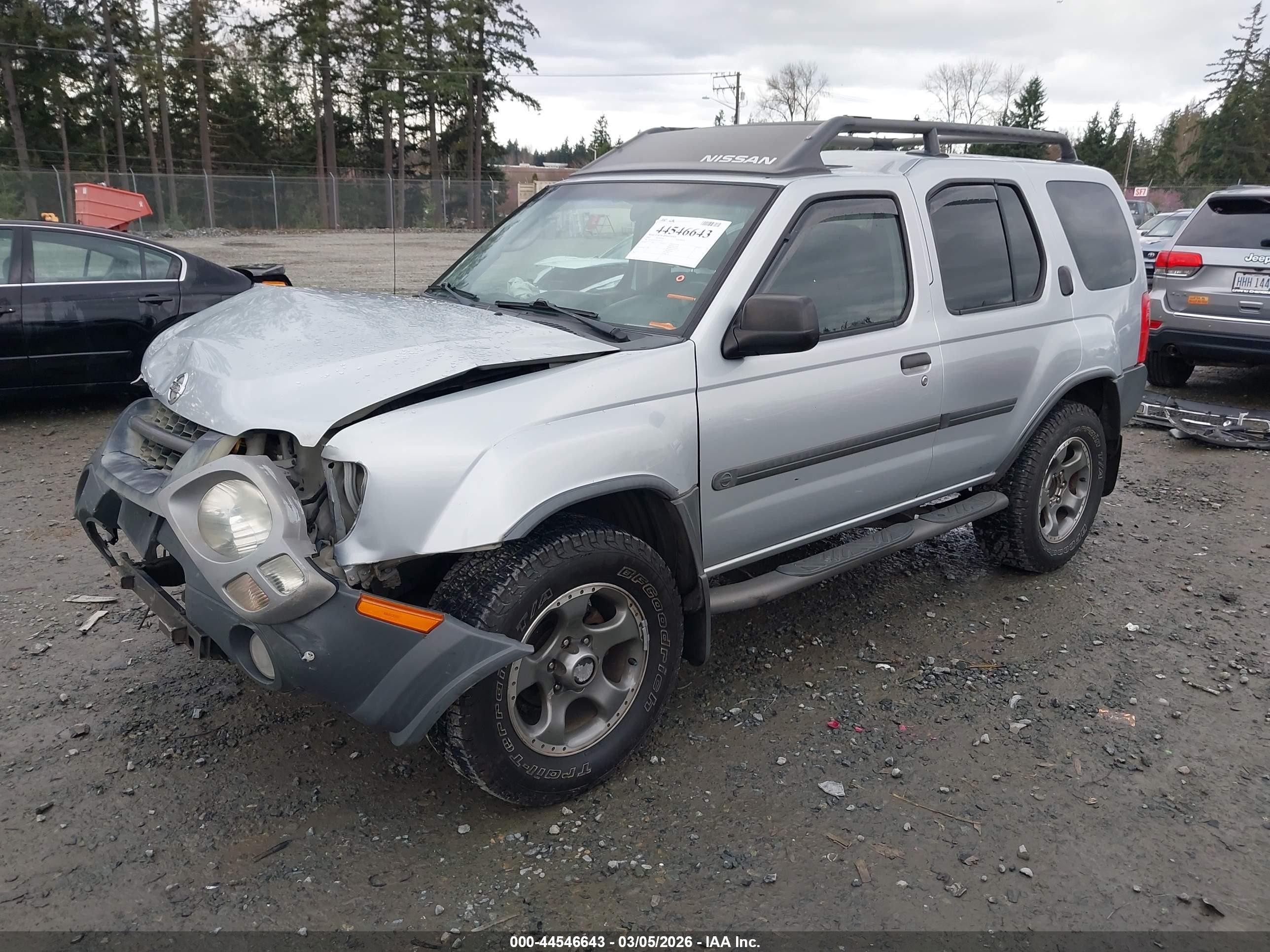 2002 Nissan Xterra Se S/c Silver vin: 5N1MD28Y72C583725