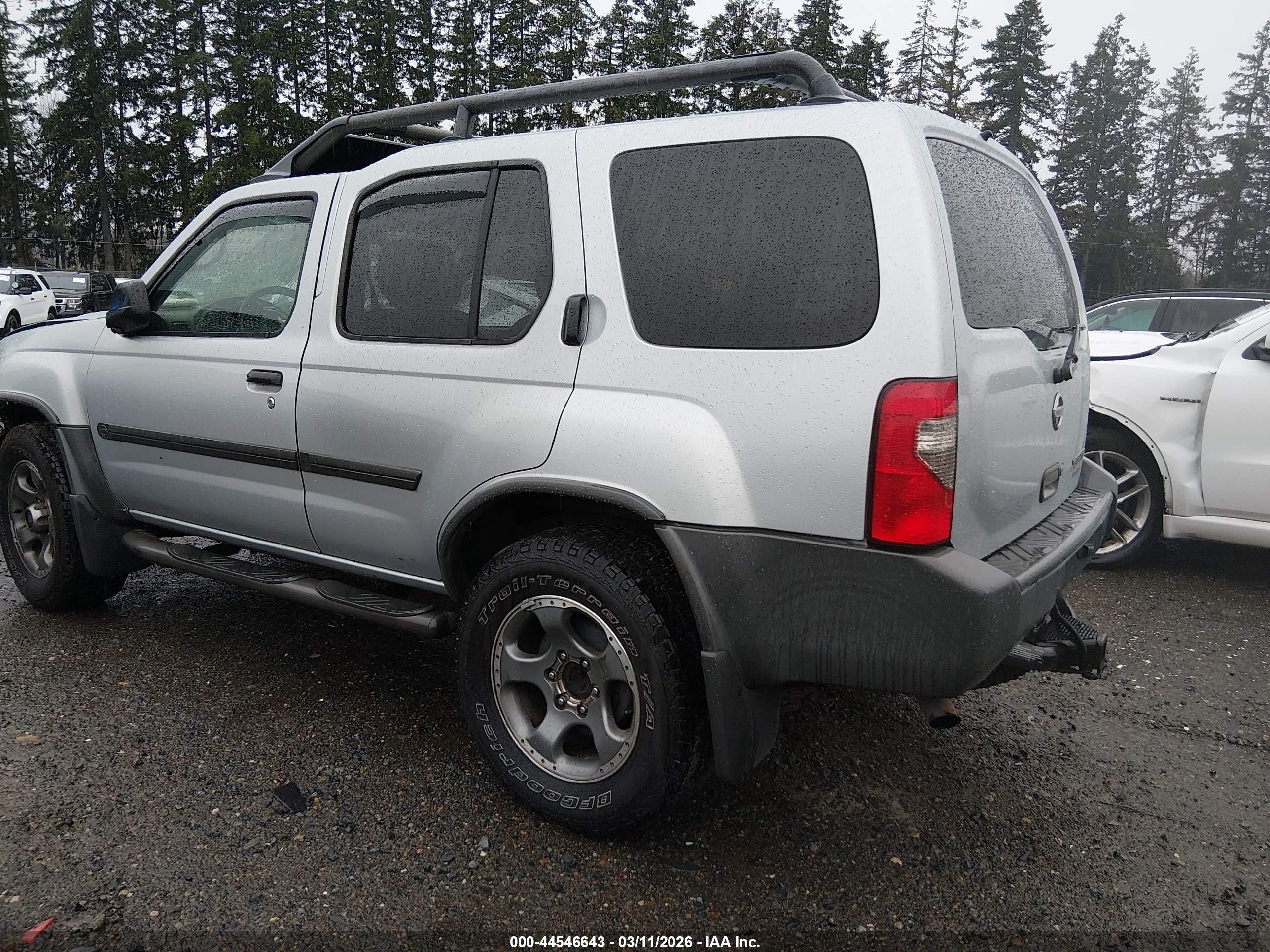 2002 Nissan Xterra Se S/c Silver vin: 5N1MD28Y72C583725
