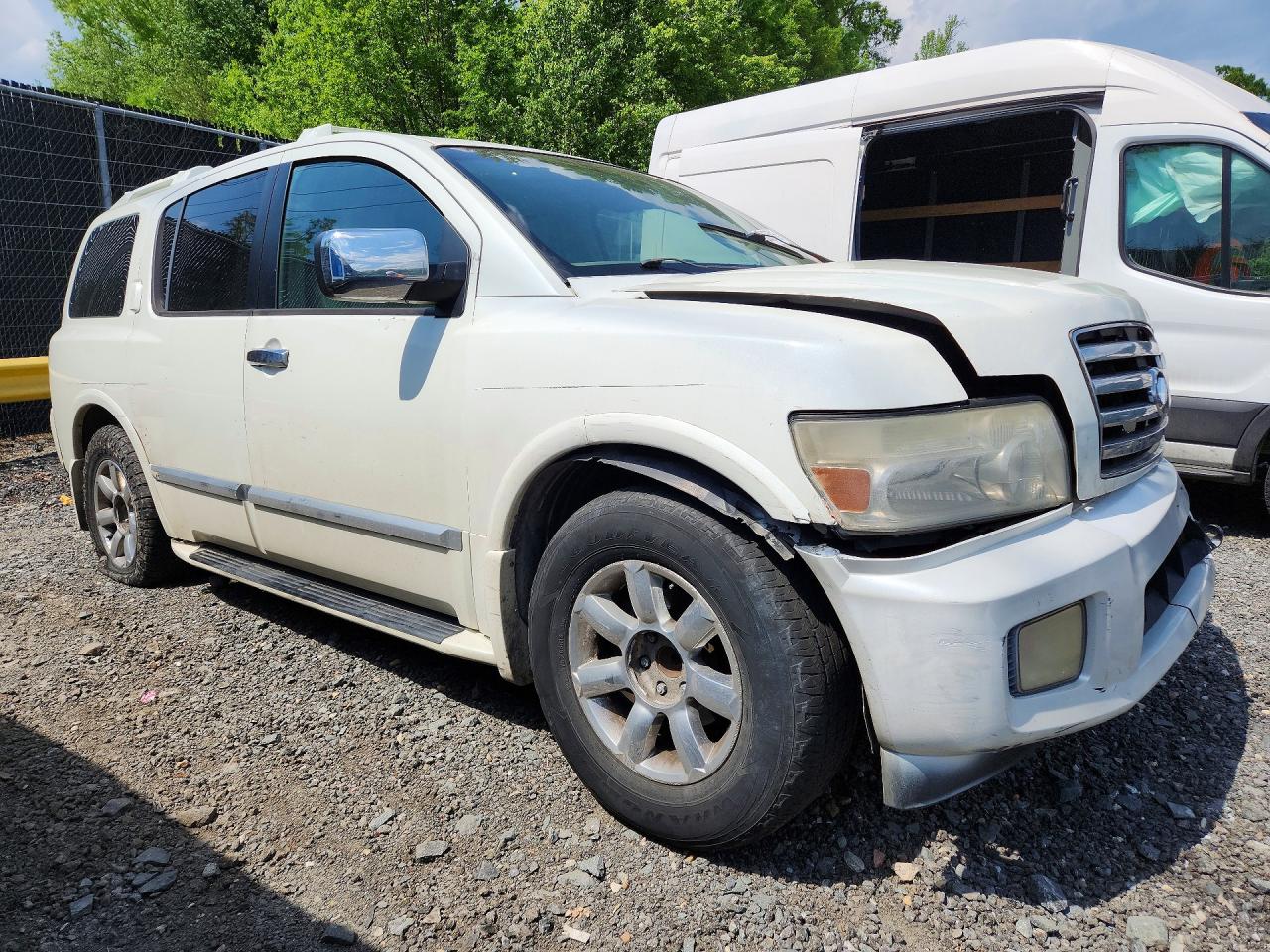 2005 Infiniti Qx56 Base Белый vin: 5N3AA08A15N804884