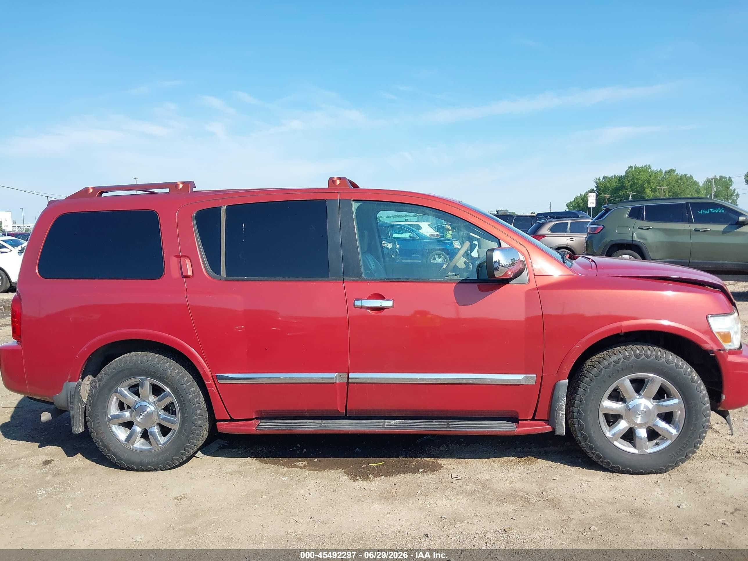 2004 Infiniti Qx56   Burgundy vin: 5N3AA08A24N805024