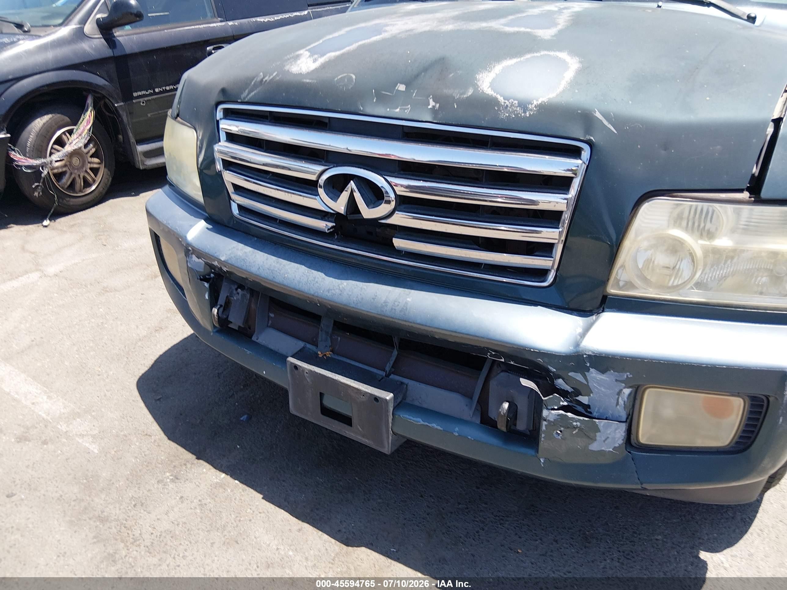 2005 Infiniti Qx56   Blue vin: 5N3AA08A25N808426