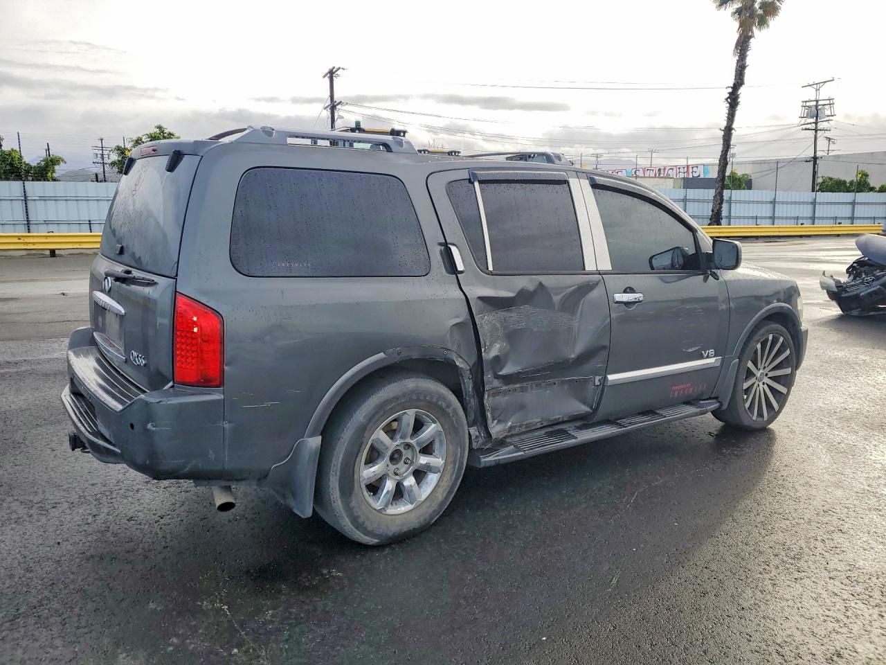 2005 Infiniti Qx56 Gray vin: 5N3AA08A35N809732
