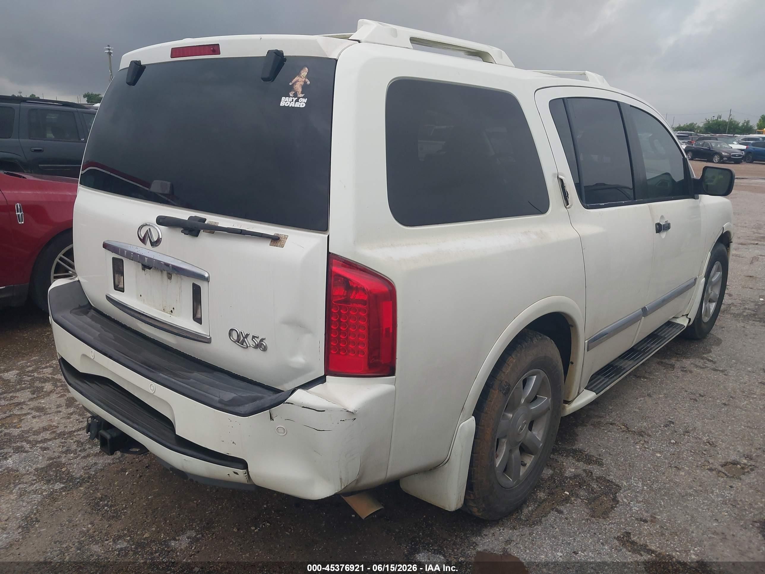2006 Infiniti Qx56   White vin: 5N3AA08A36N806928