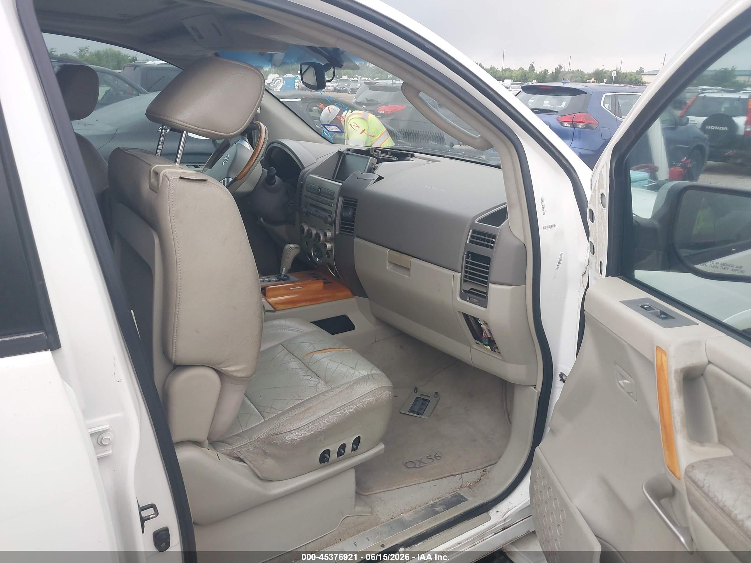2006 Infiniti Qx56   White vin: 5N3AA08A36N806928