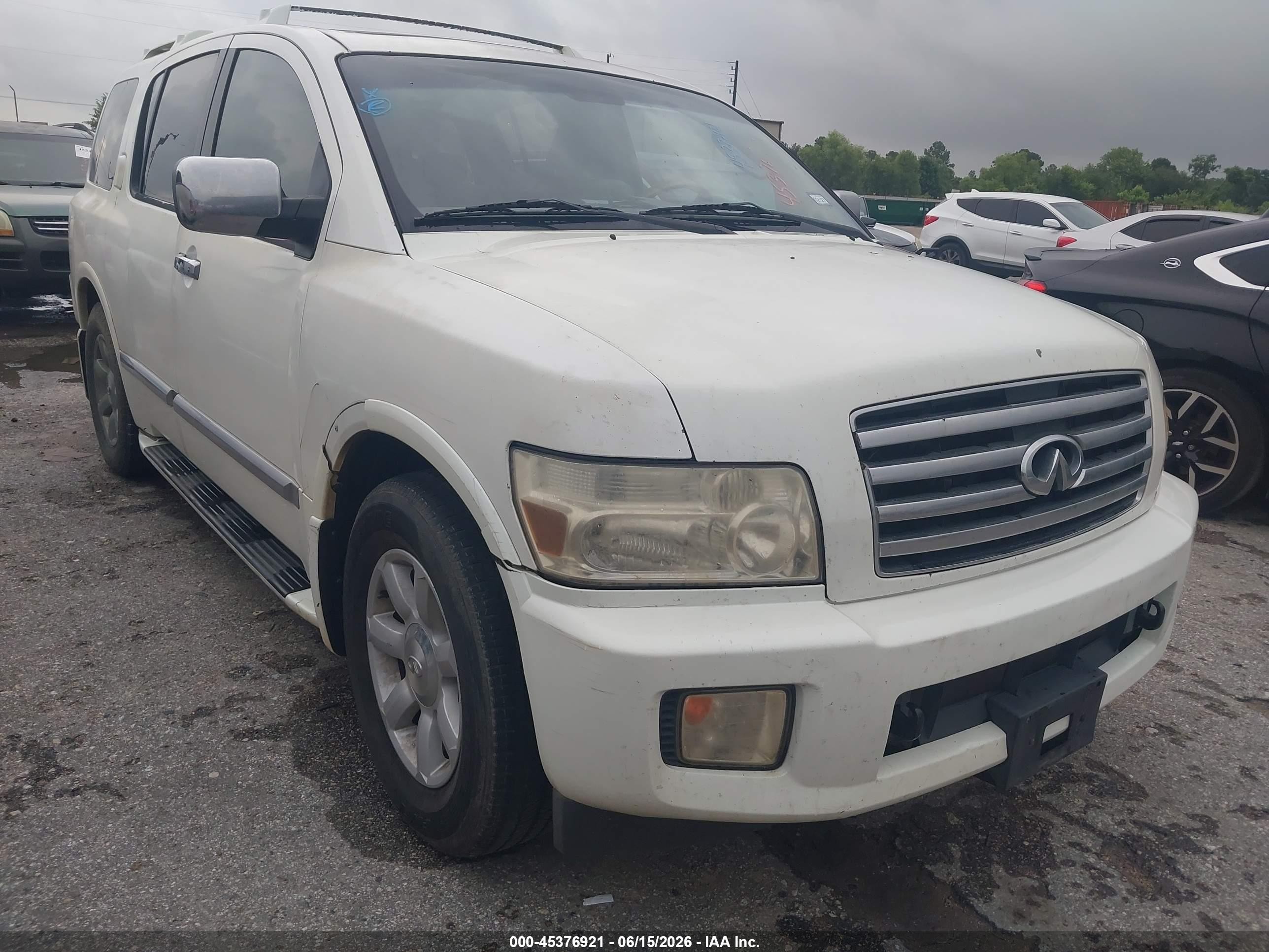 2006 Infiniti Qx56   White vin: 5N3AA08A36N806928