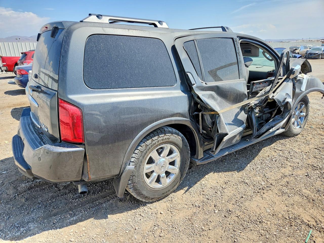 2006 Infiniti Qx56 Base Gray vin: 5N3AA08A36N812762
