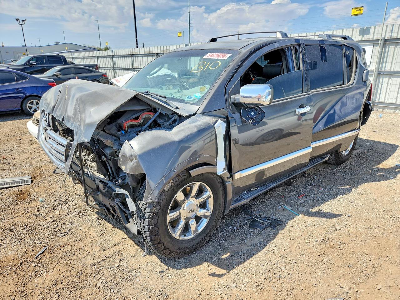 2006 Infiniti Qx56 Base Gray vin: 5N3AA08A36N812762