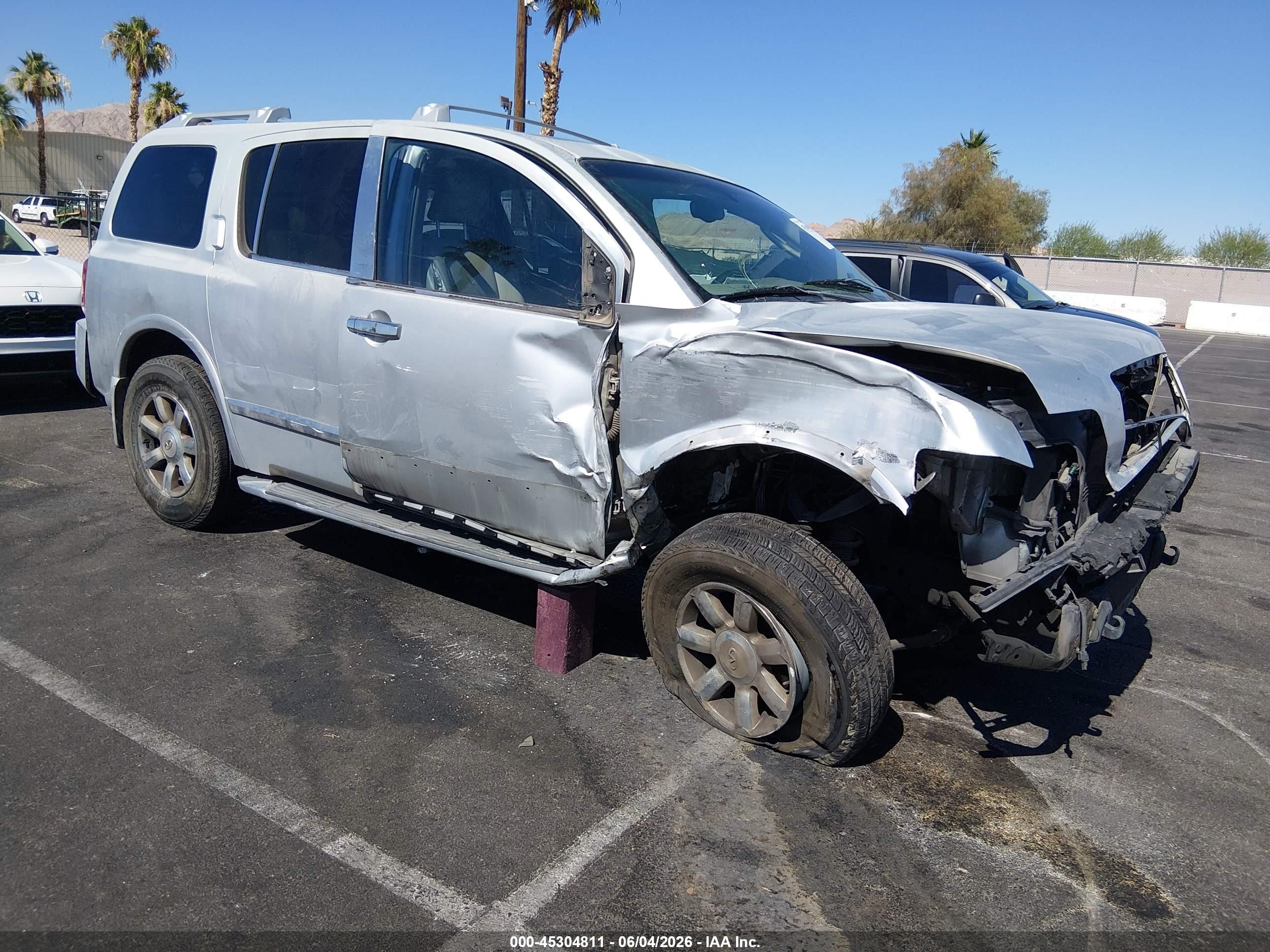 2005 Infiniti Qx56   Silver vin: 5N3AA08A65N804993