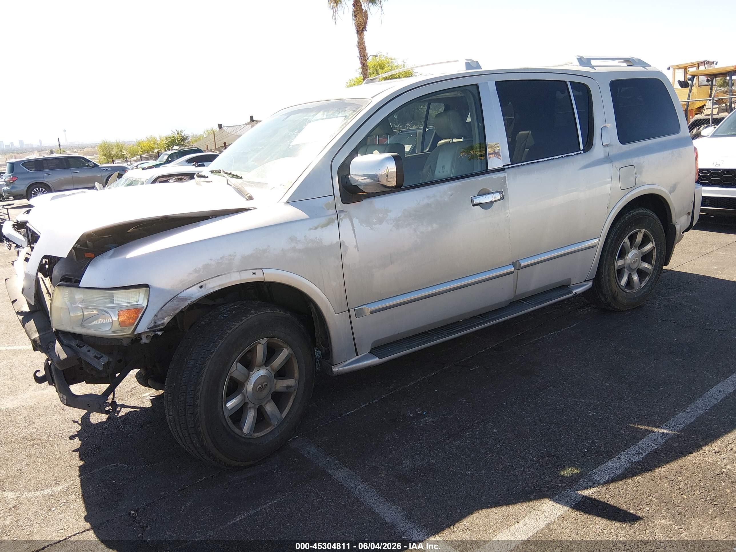 2005 Infiniti Qx56   Silver vin: 5N3AA08A65N804993
