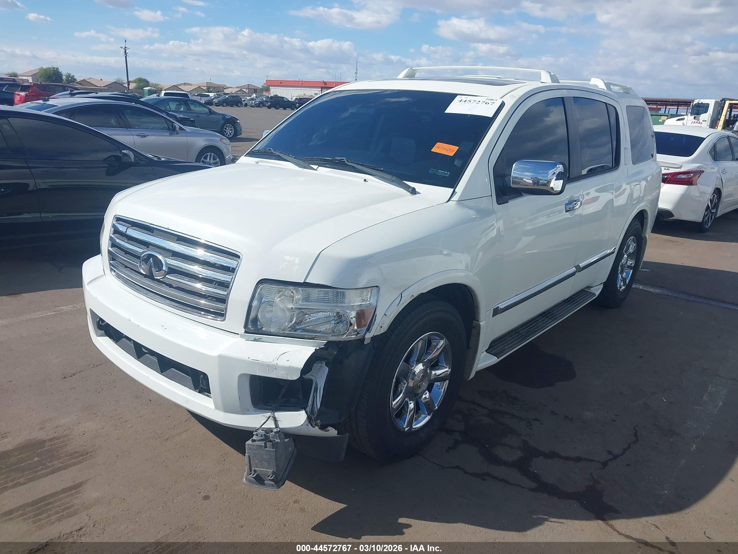 2005 Infiniti Qx56   White vin: 5N3AA08A65N806680