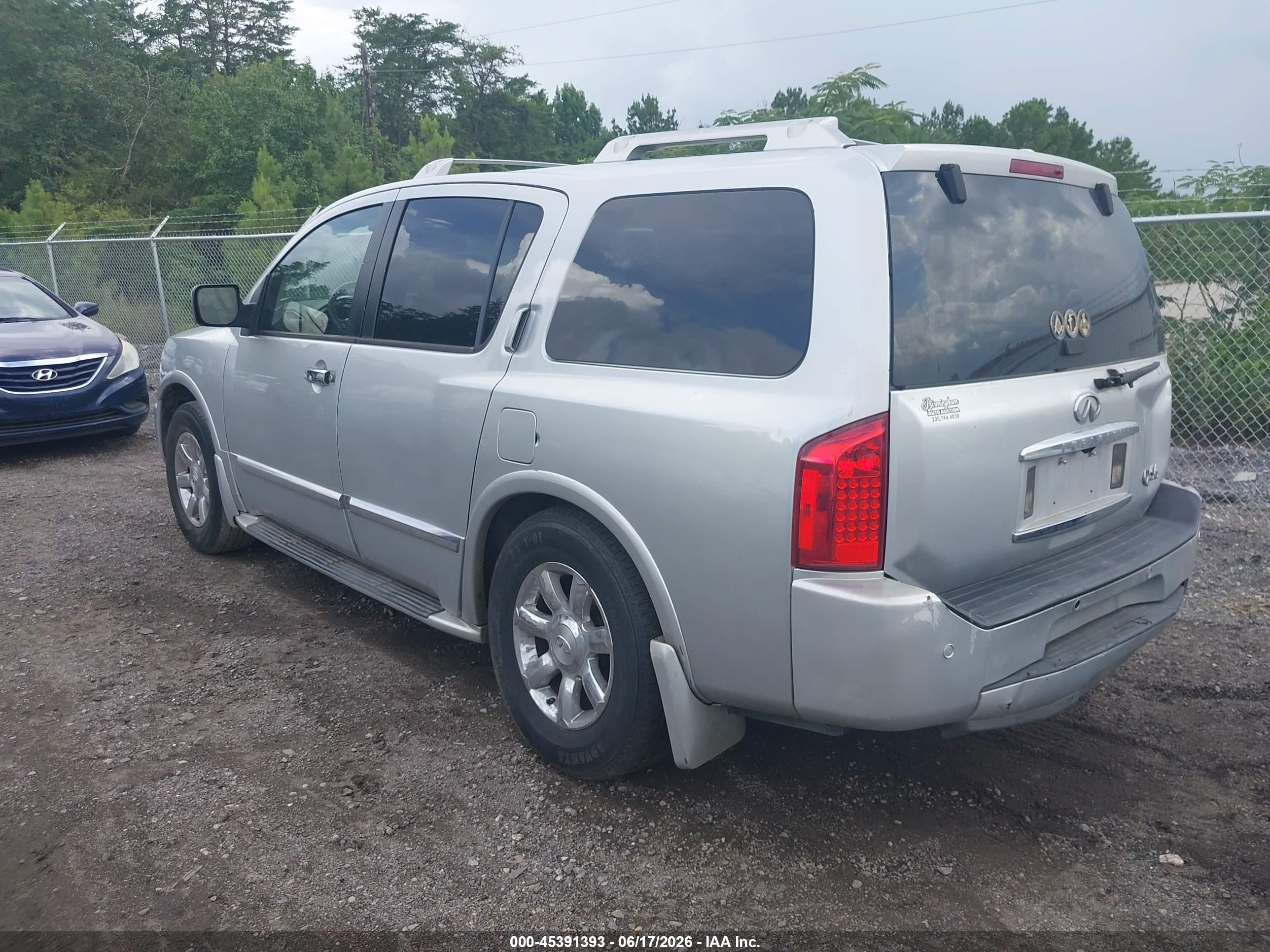 2007 Infiniti Qx56   Silver vin: 5N3AA08AX7N806555