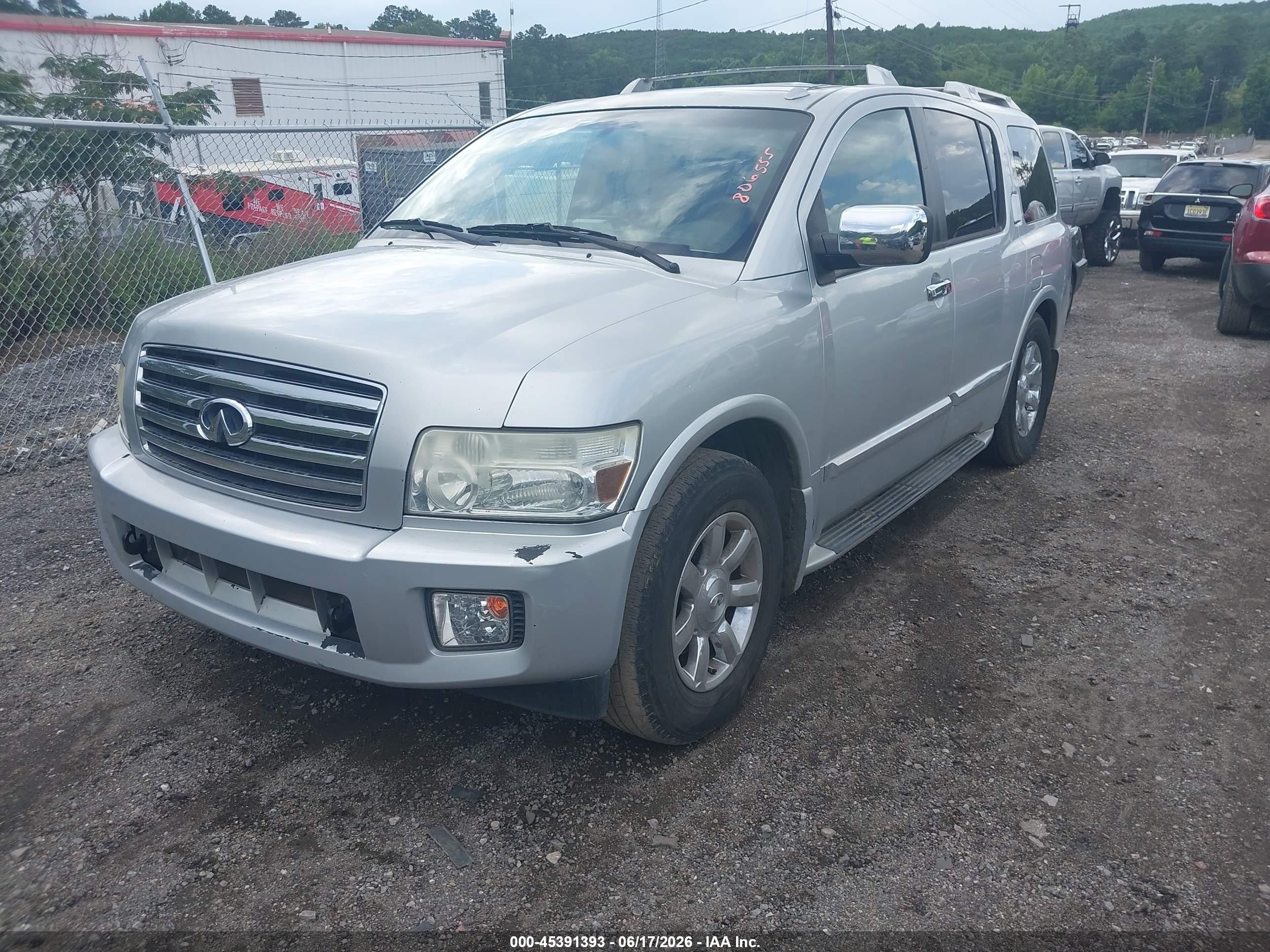 2007 Infiniti Qx56   Silver vin: 5N3AA08AX7N806555