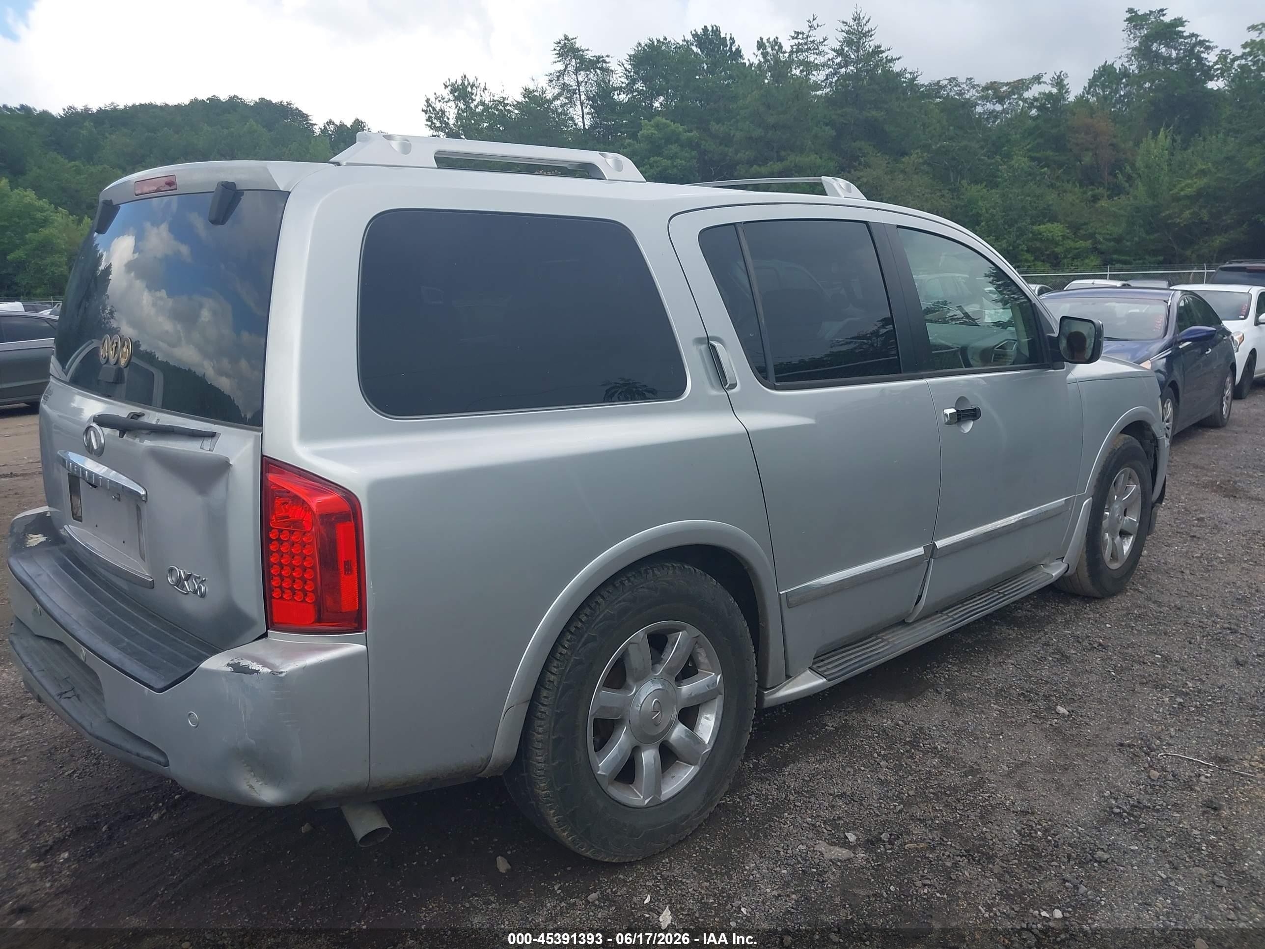 2007 Infiniti Qx56   Silver vin: 5N3AA08AX7N806555