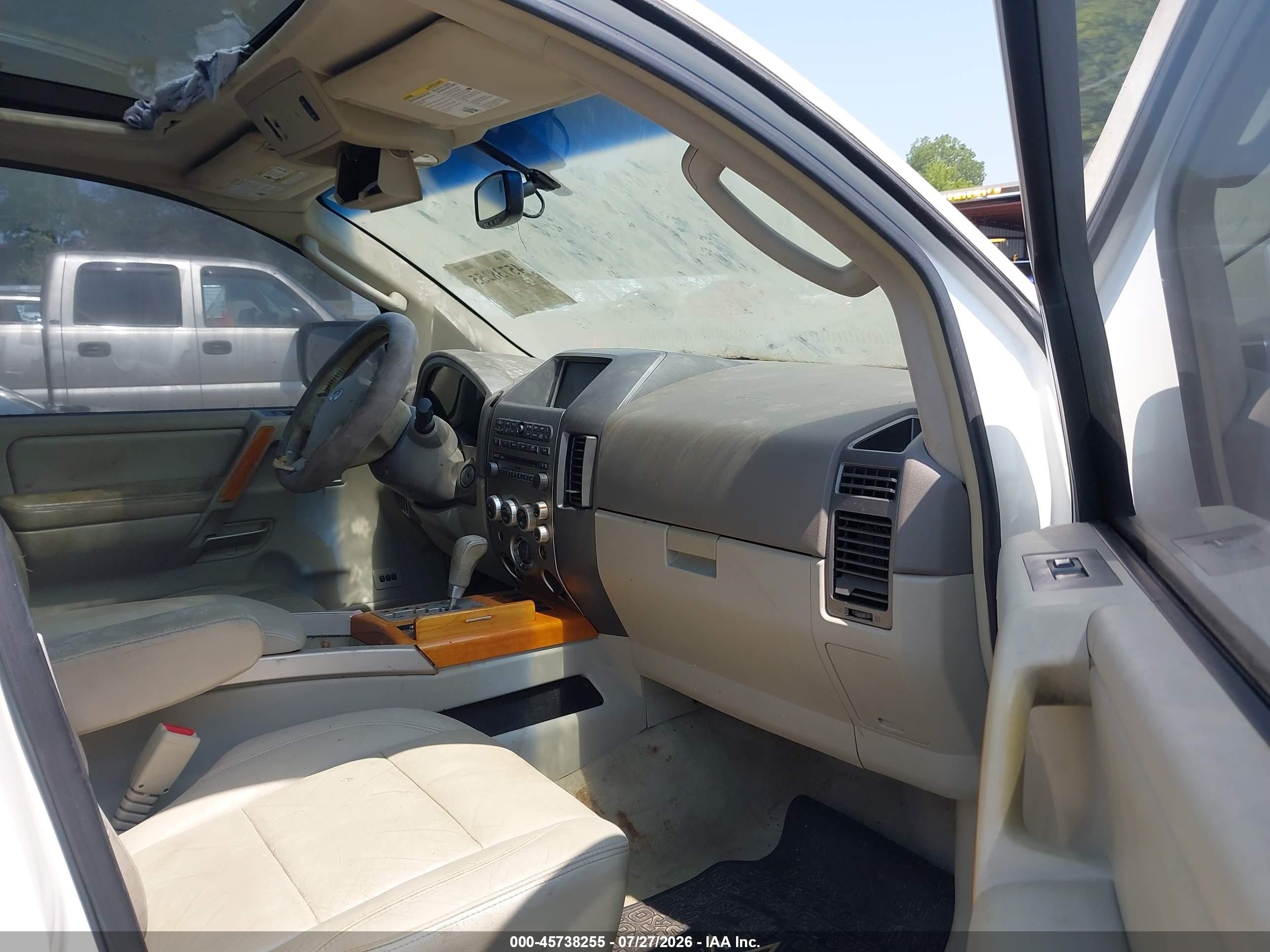 2007 Infiniti Qx56   White vin: 5N3AA08AX7N806636