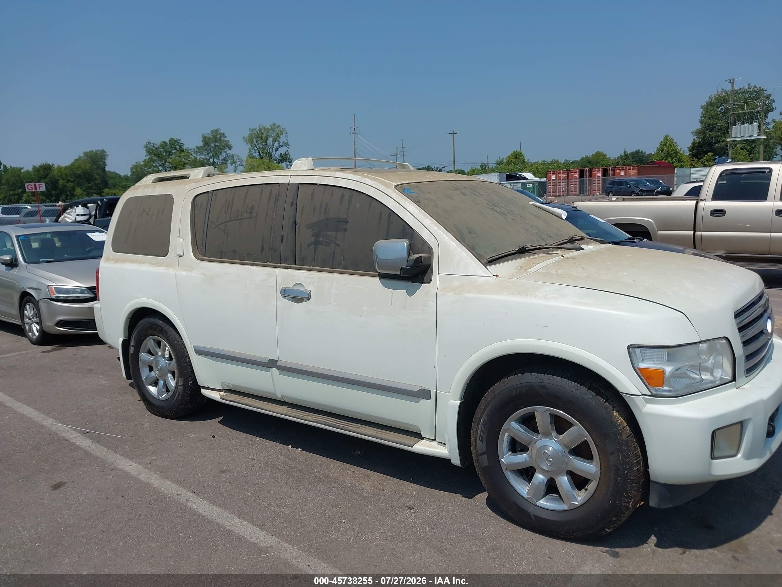 2007 Infiniti Qx56   White vin: 5N3AA08AX7N806636