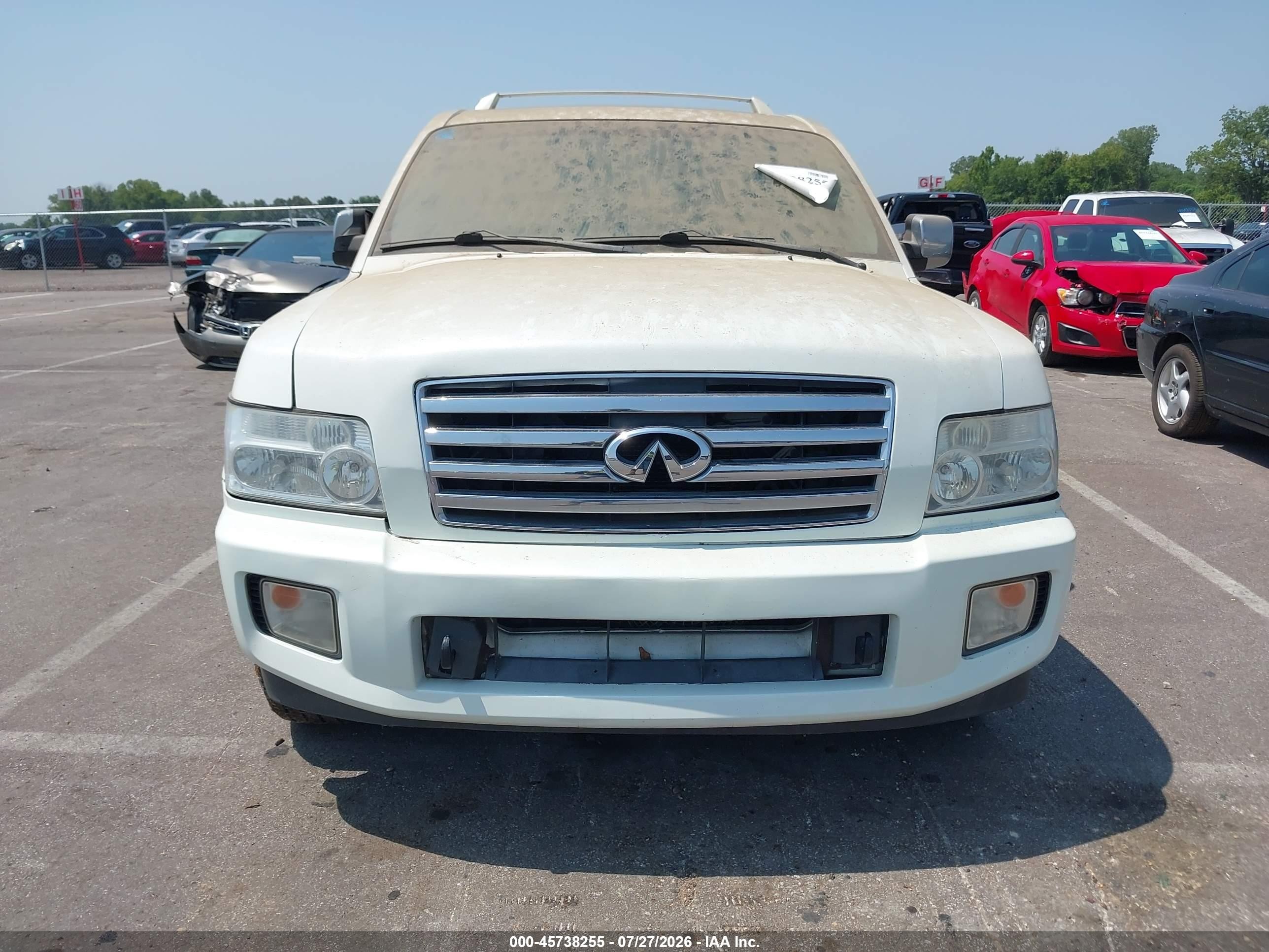 2007 Infiniti Qx56   White vin: 5N3AA08AX7N806636