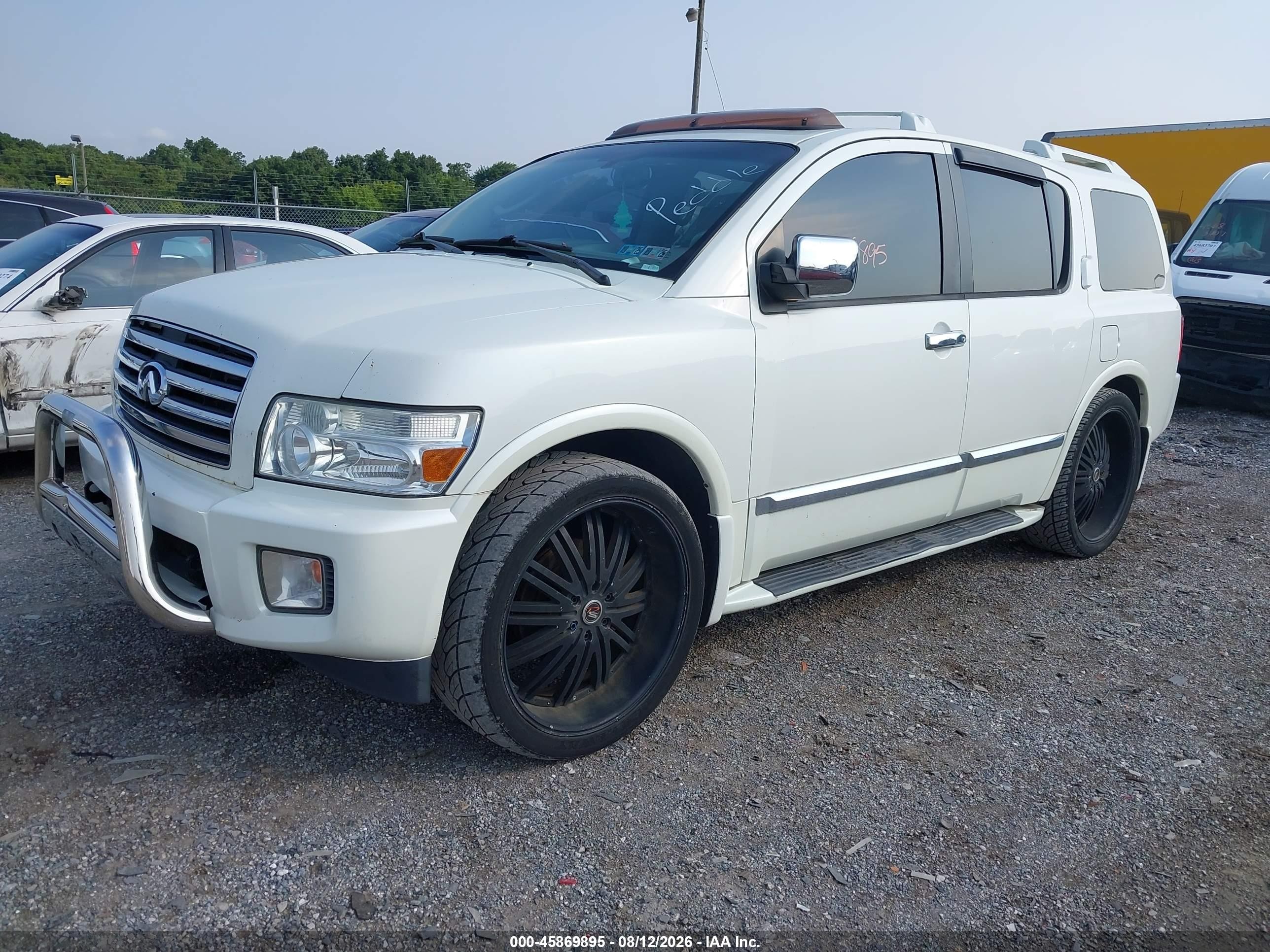 2006 Infiniti Qx56   White vin: 5N3AA08C06N810744