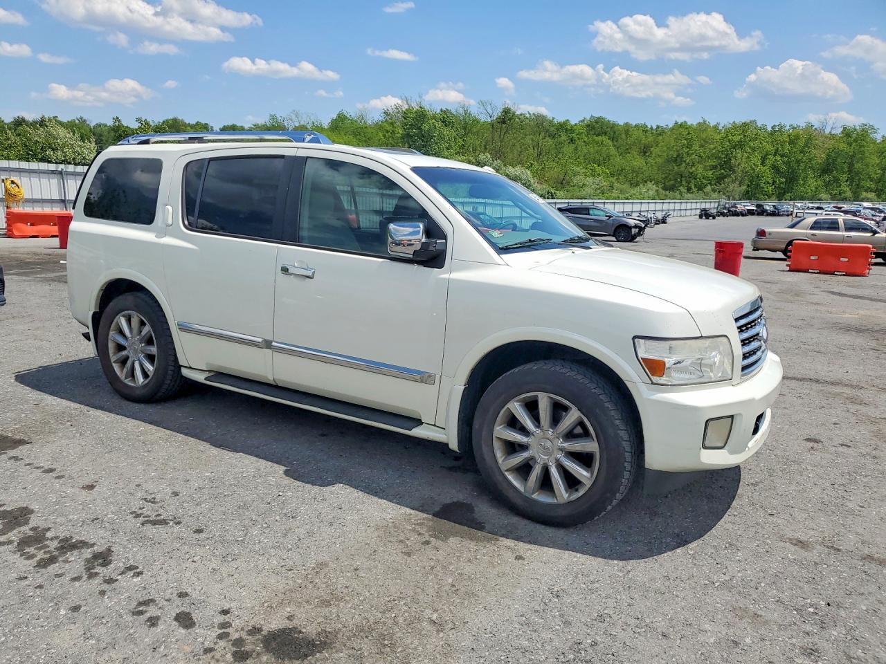 2008 Infiniti Qx56 Base White vin: 5N3AA08C08N905209