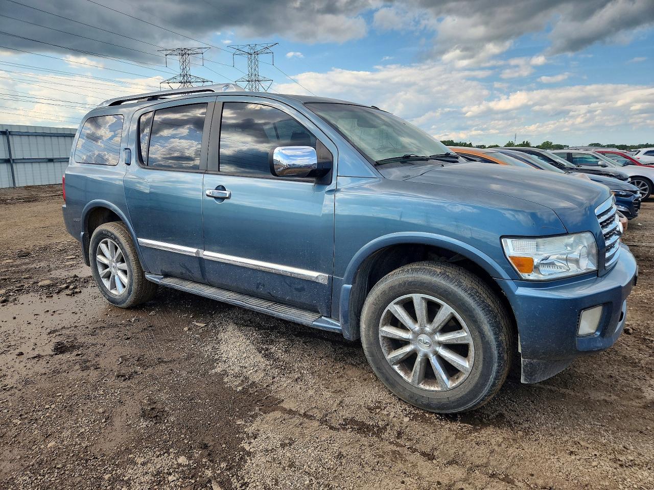 2008 Infiniti Qx56 Base Синий vin: 5N3AA08C08N907199
