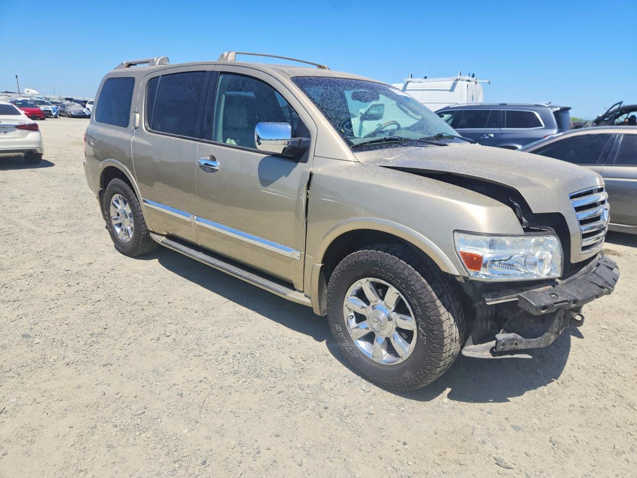 2004 Infiniti Qx56 Base Tan vin: 5N3AA08C14N812290