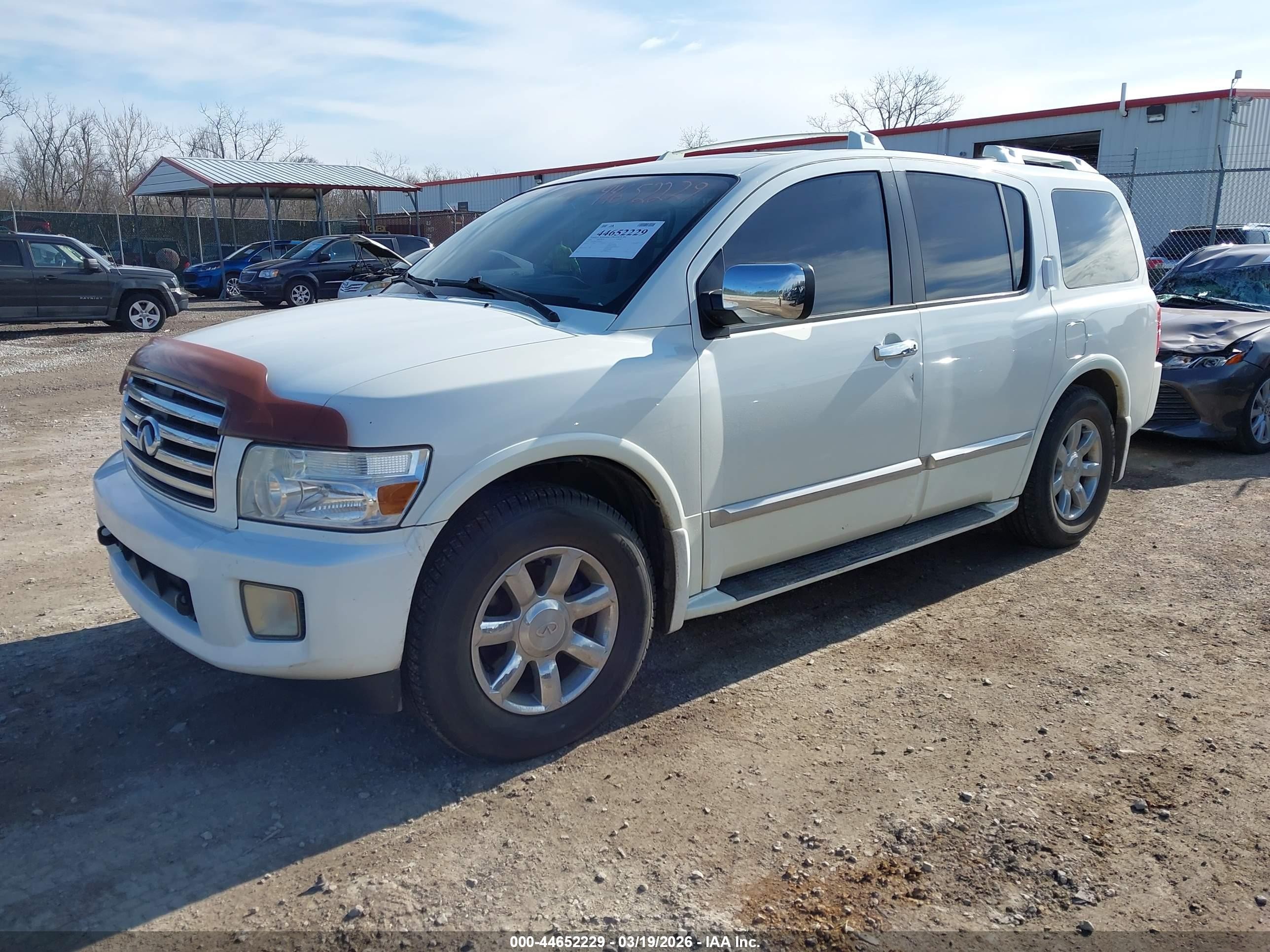 2007 Infiniti Qx56   White vin: 5N3AA08C17N804212