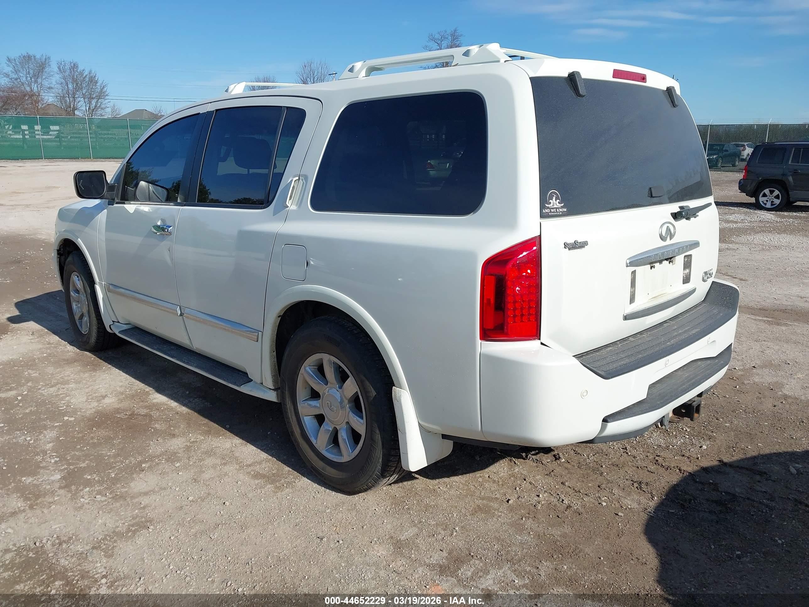 2007 Infiniti Qx56   White vin: 5N3AA08C17N804212