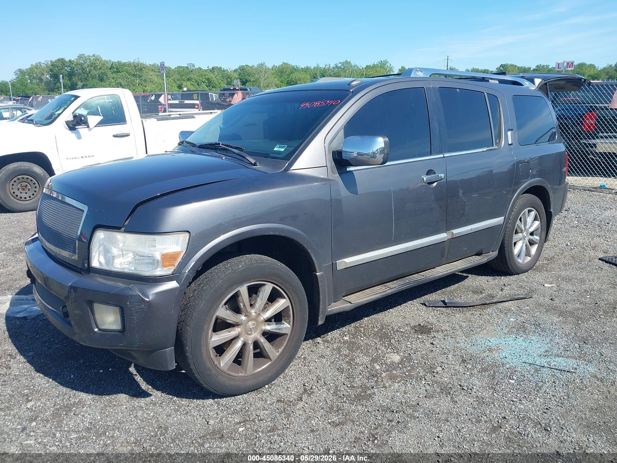 2008 Infiniti Qx56   Gray vin: 5N3AA08C18N905140