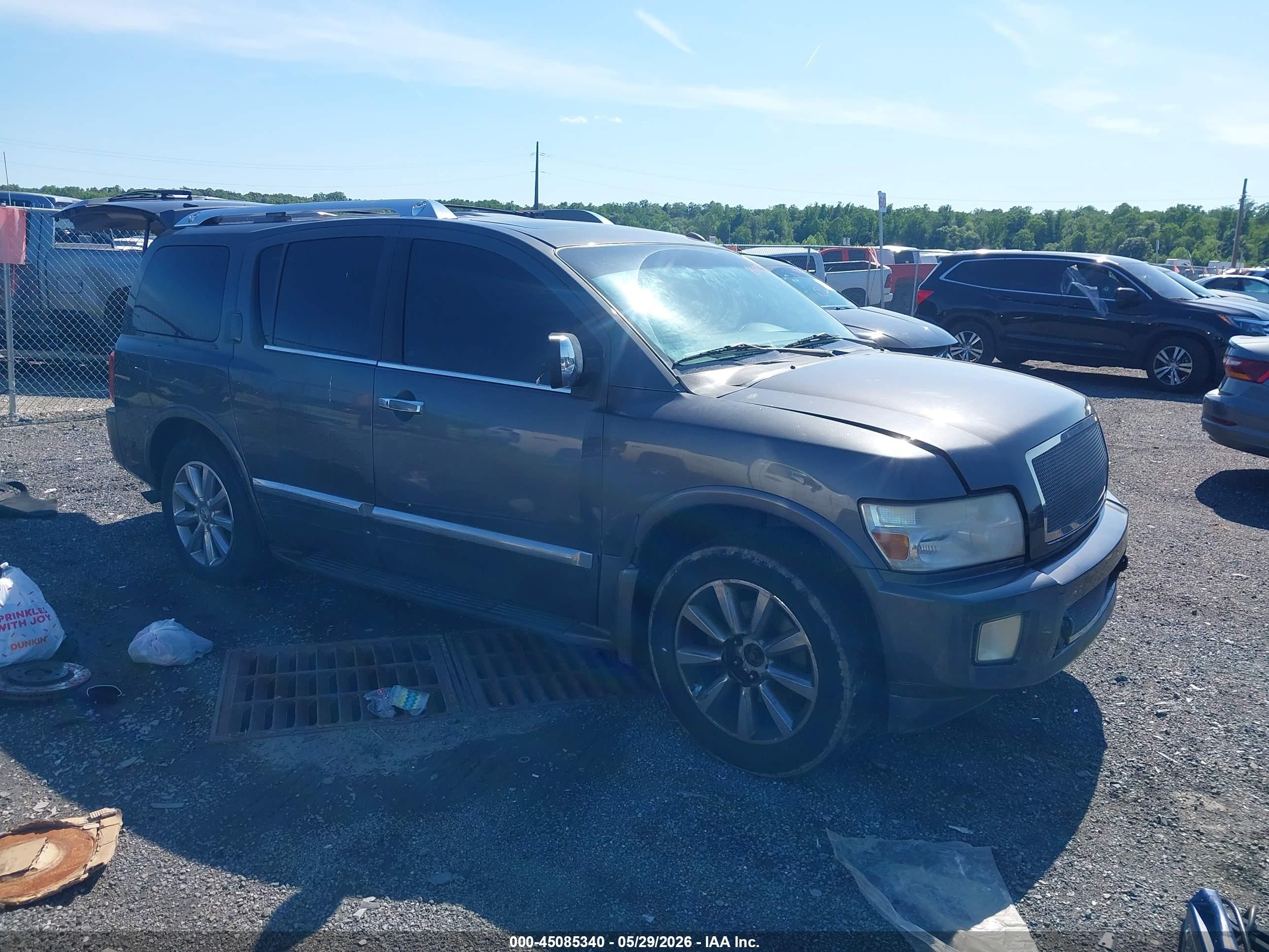 2008 Infiniti Qx56   Gray vin: 5N3AA08C18N905140