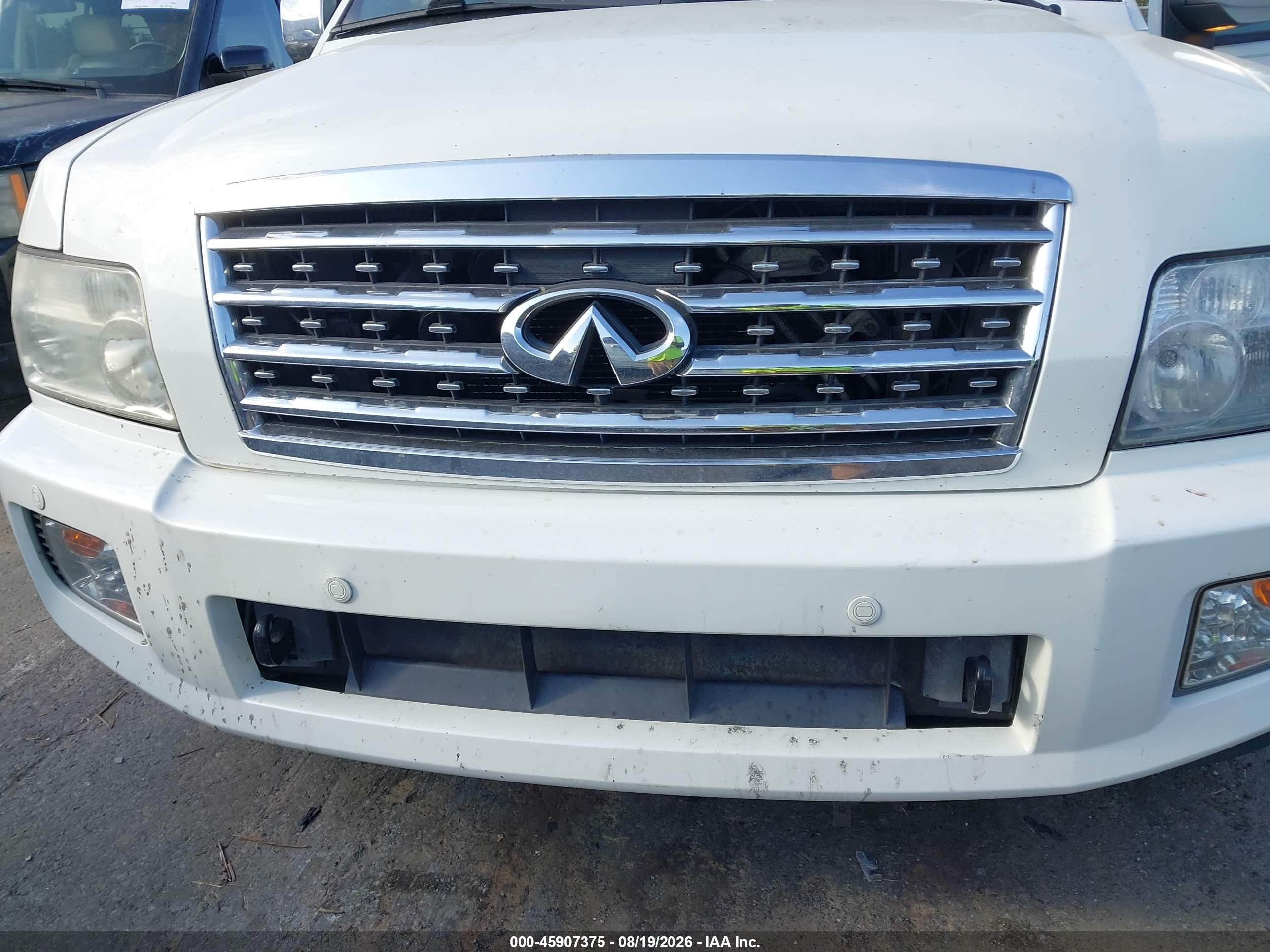 2008 Infiniti Qx56 White vin: 5N3AA08C28N901291