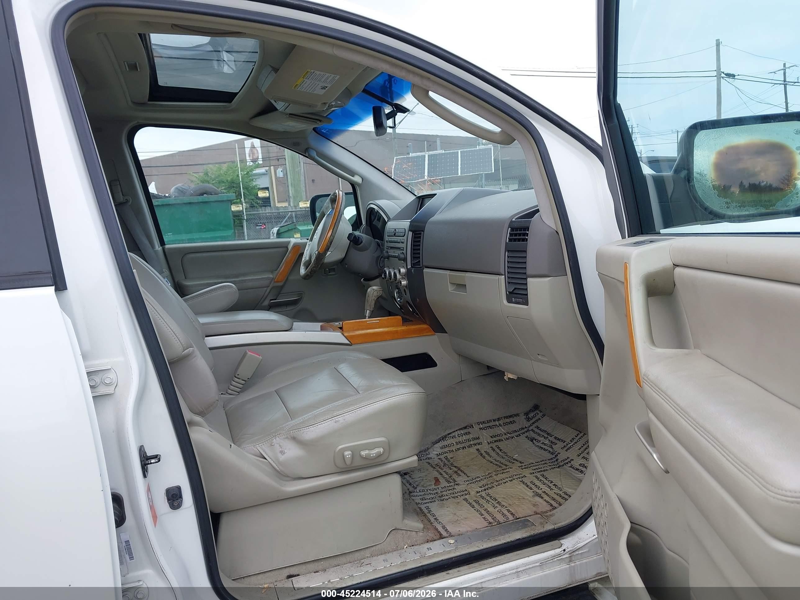 2007 Infiniti Qx56   White vin: 5N3AA08C37N803384