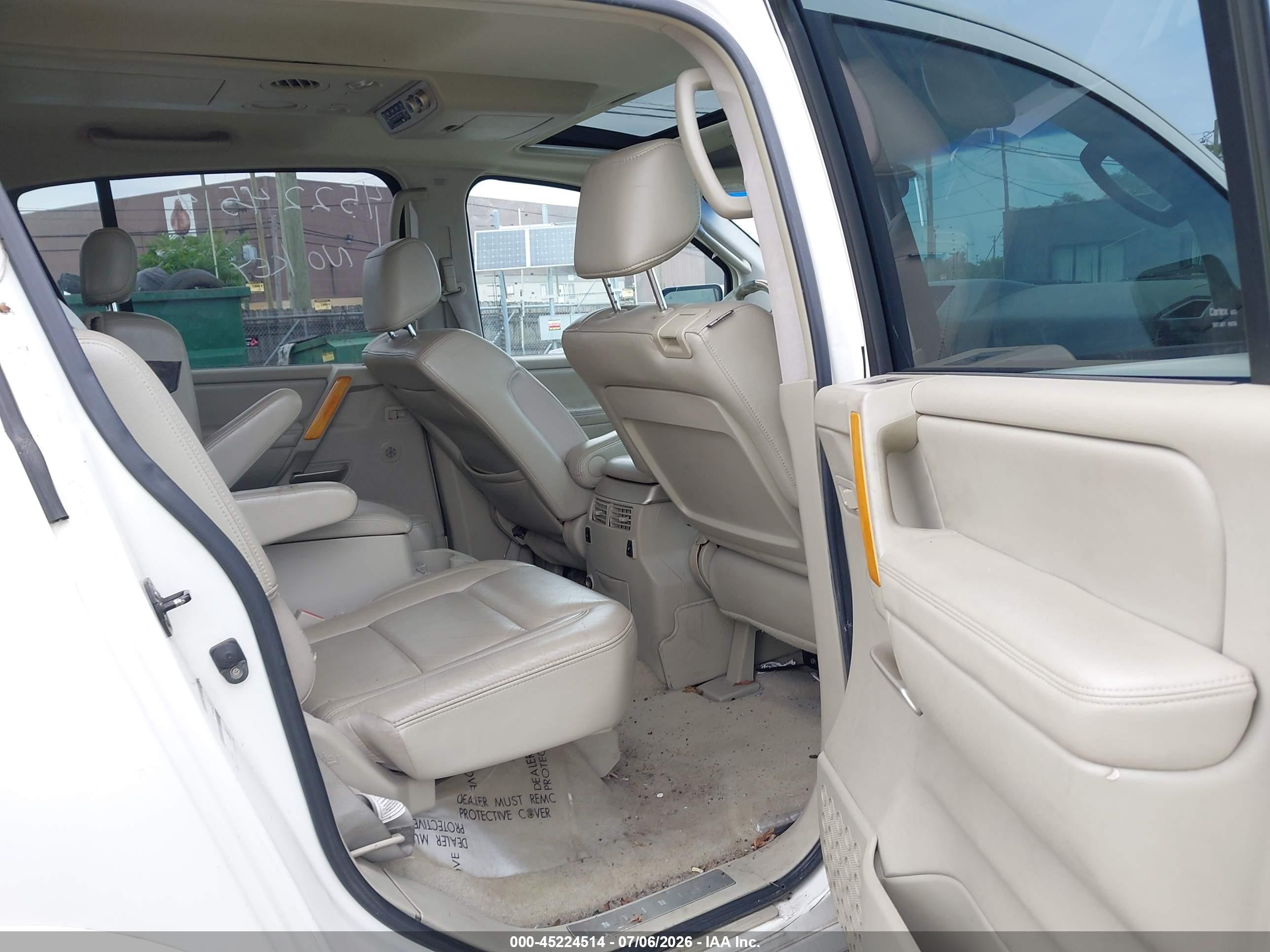 2007 Infiniti Qx56   White vin: 5N3AA08C37N803384