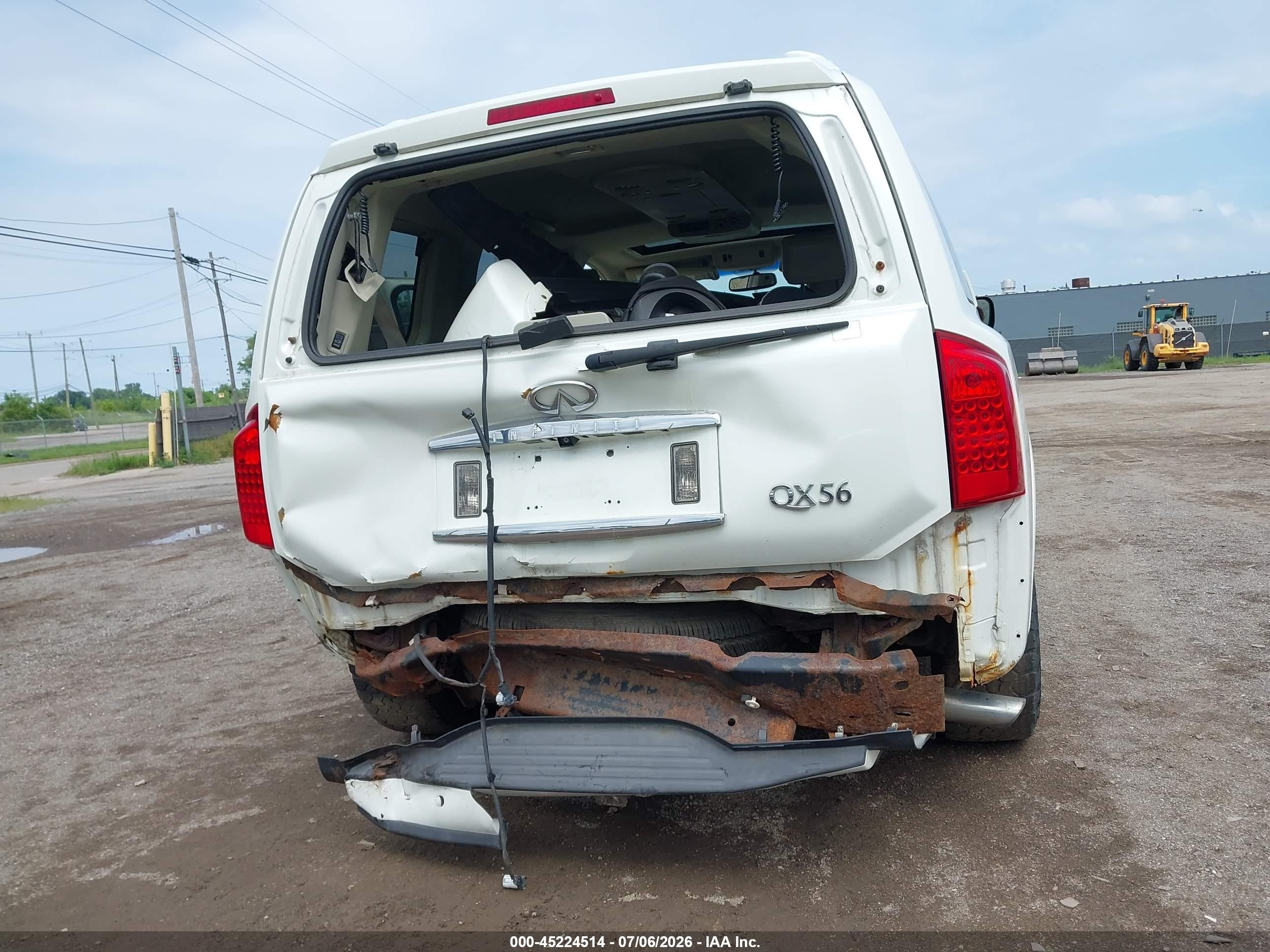 2007 Infiniti Qx56   White vin: 5N3AA08C37N803384