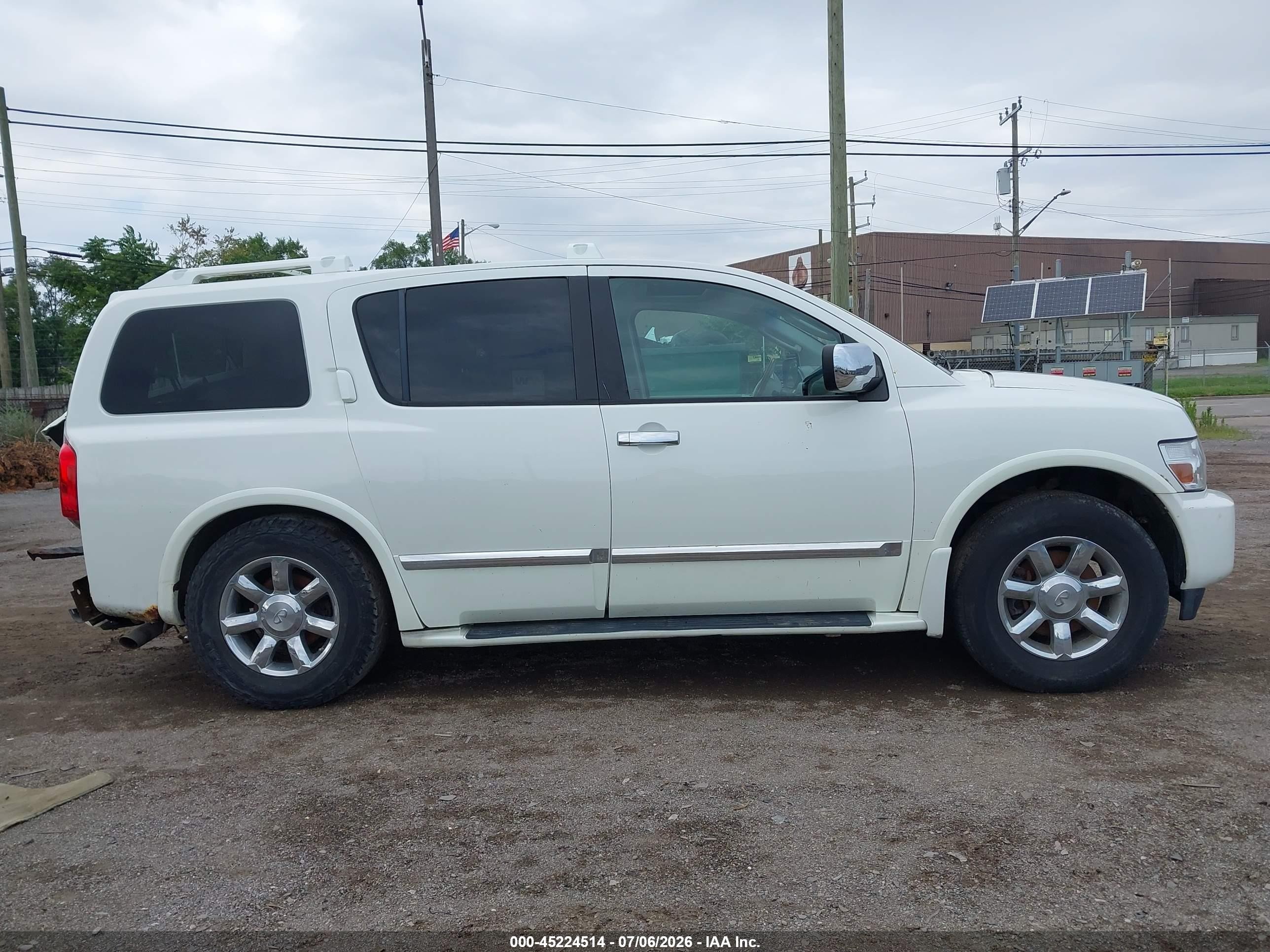 2007 Infiniti Qx56   White vin: 5N3AA08C37N803384