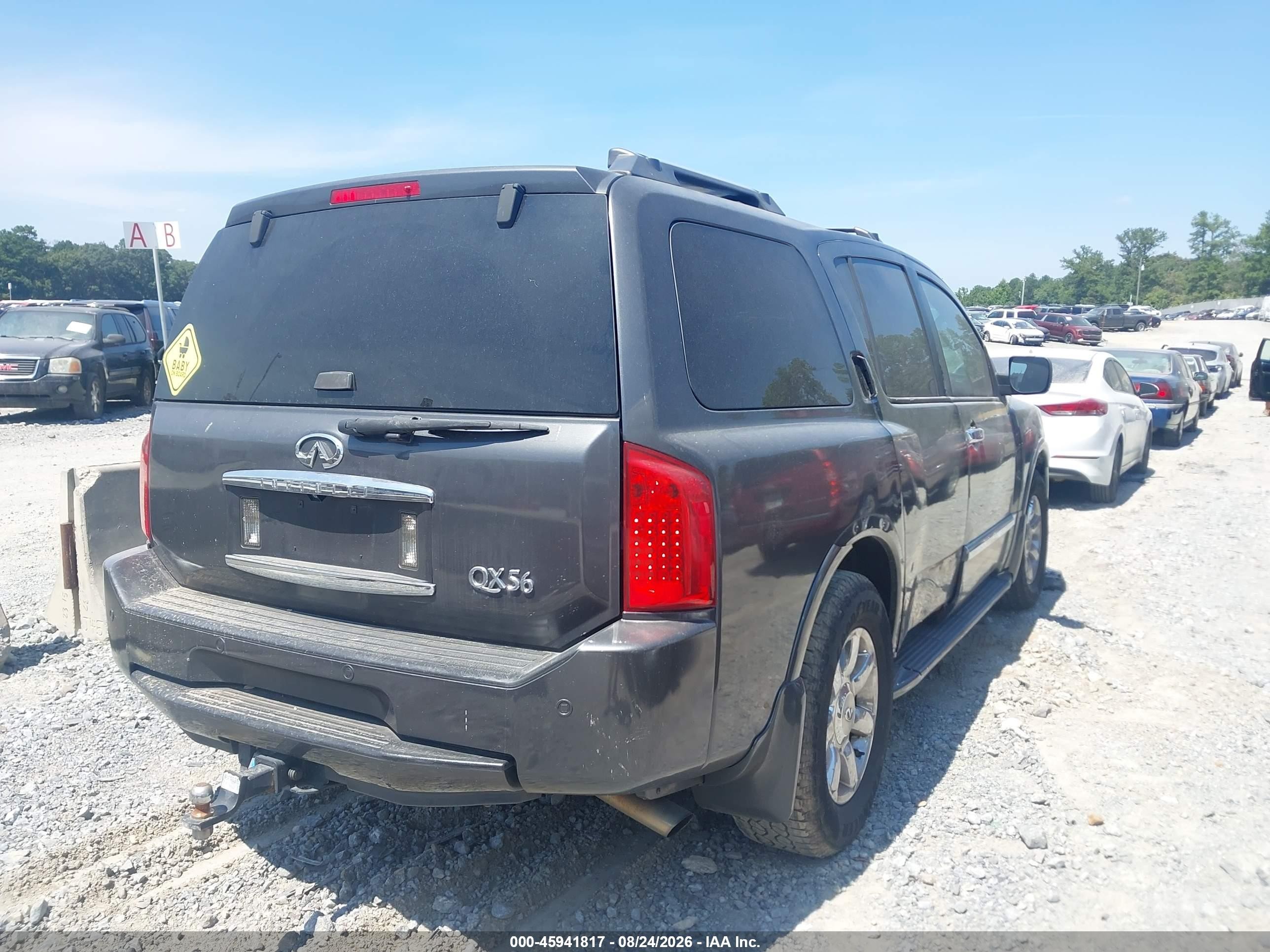 2005 Infiniti Qx56   Gray vin: 5N3AA08C45N806193
