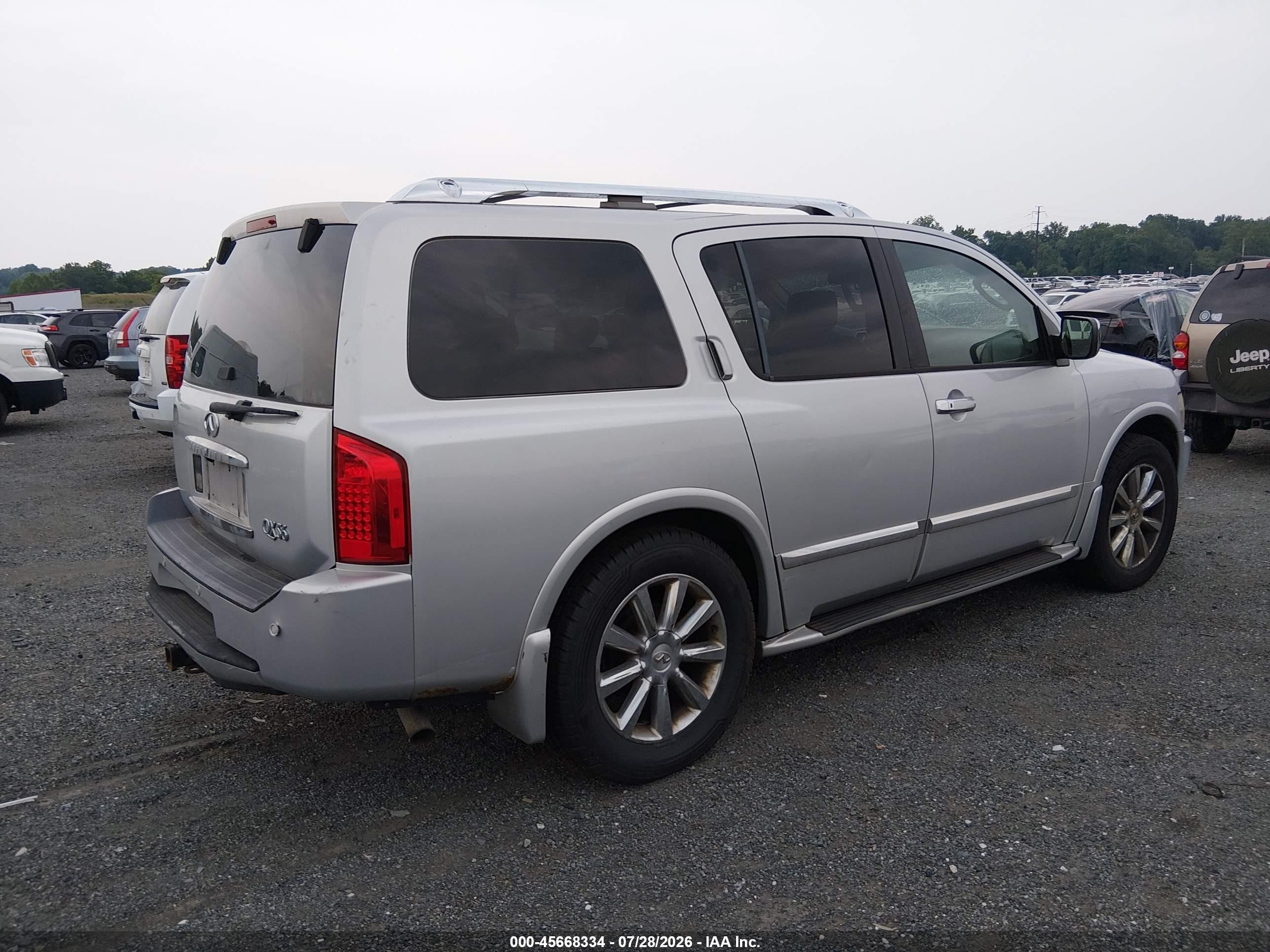 2008 Infiniti Qx56 Серебряный vin: 5N3AA08C48N910946