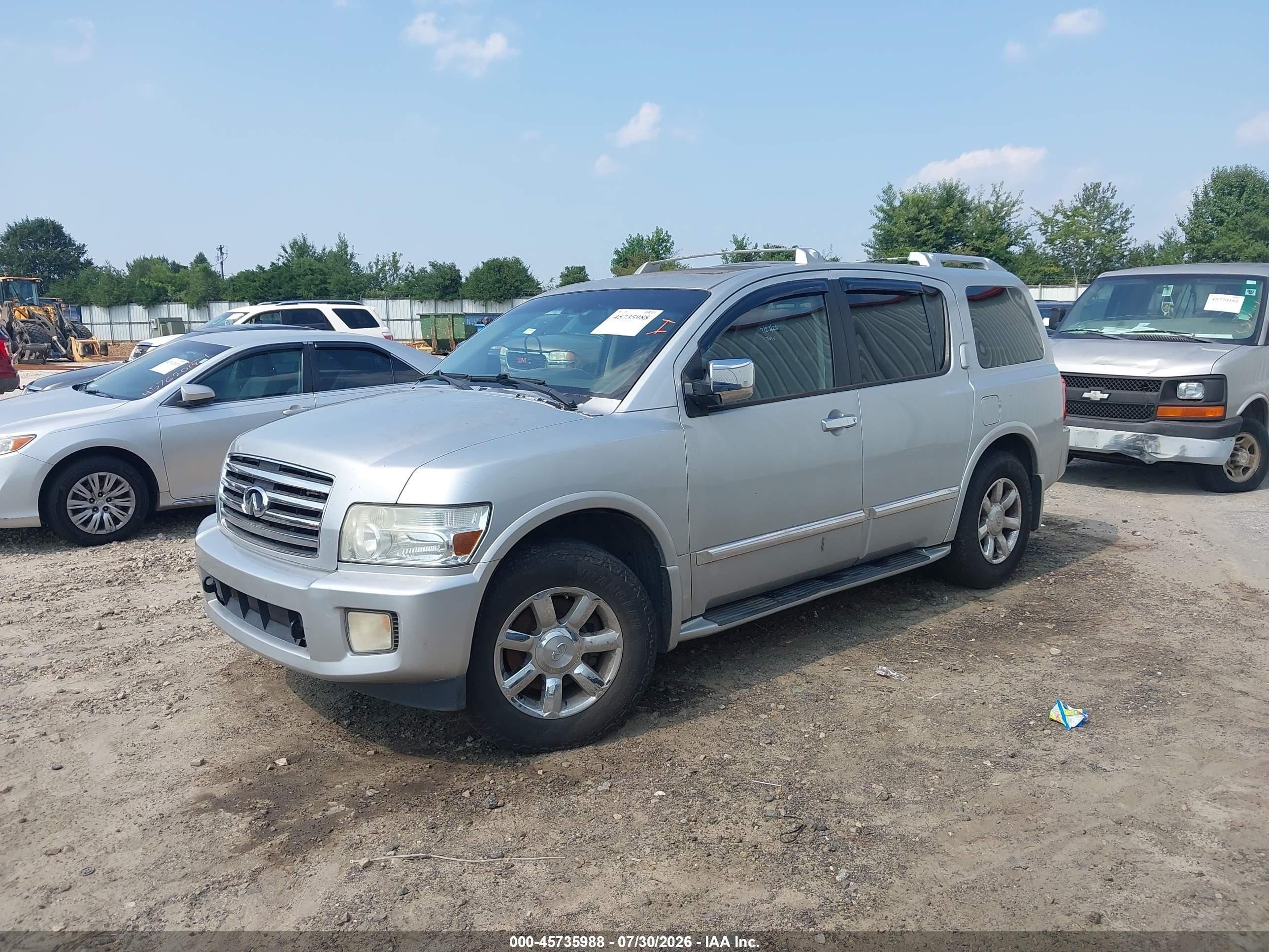 2007 Infiniti Qx56   Gray vin: 5N3AA08C57N804438