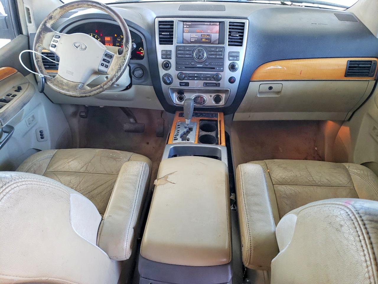 2008 Infiniti Qx56 Base Silver vin: 5N3AA08C58N905545