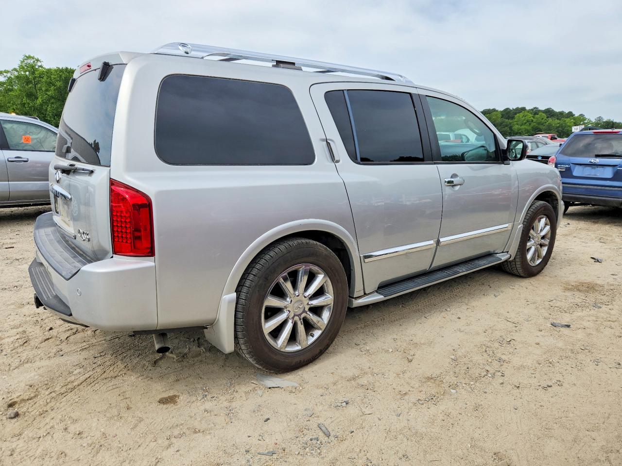 2008 Infiniti Qx56 Base Silver vin: 5N3AA08C58N908588