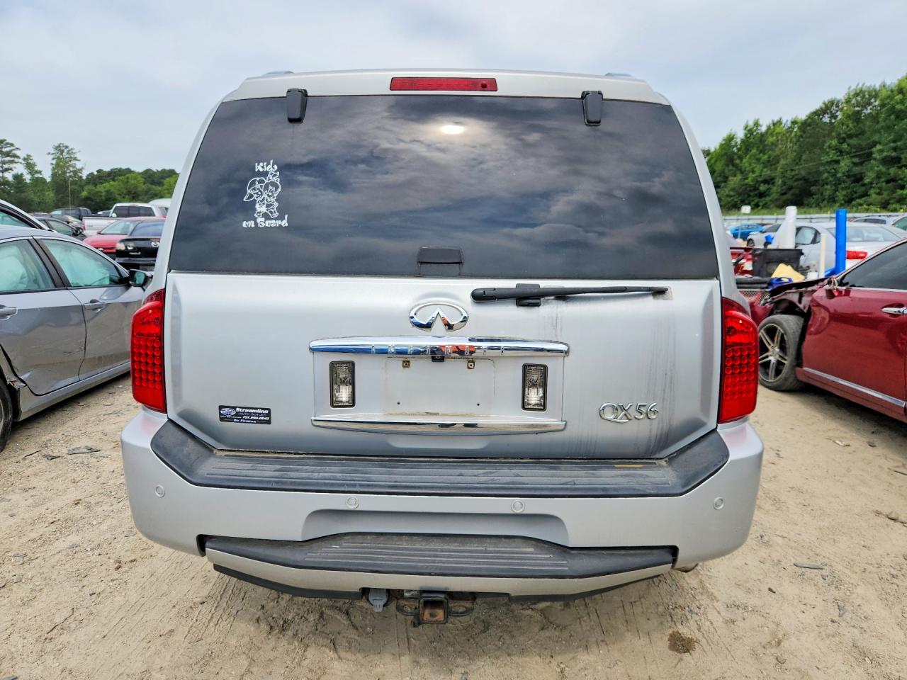 2008 Infiniti Qx56 Base Silver vin: 5N3AA08C58N908588